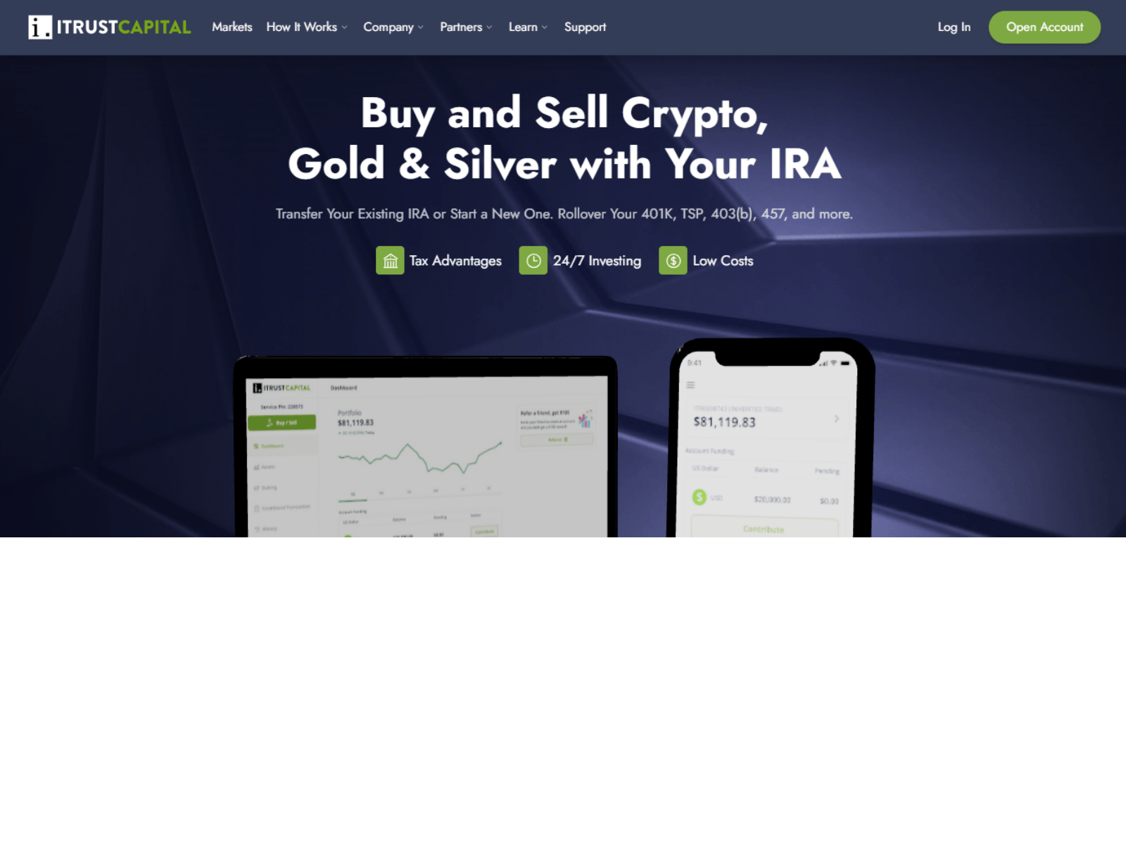 Screenshot of itrustcapitacewlogin.webflow.io