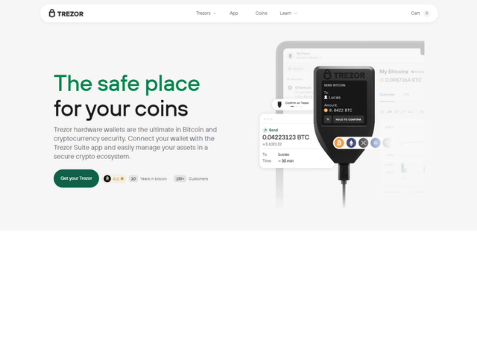 Screenshot of trezor-io-apk.pages.dev