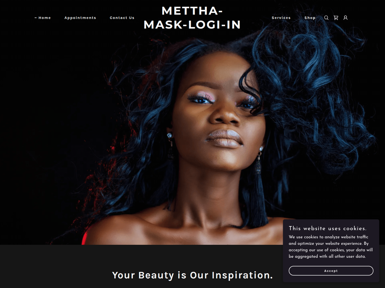 Screenshot of mettha-mask-logi-in.godaddysites.com