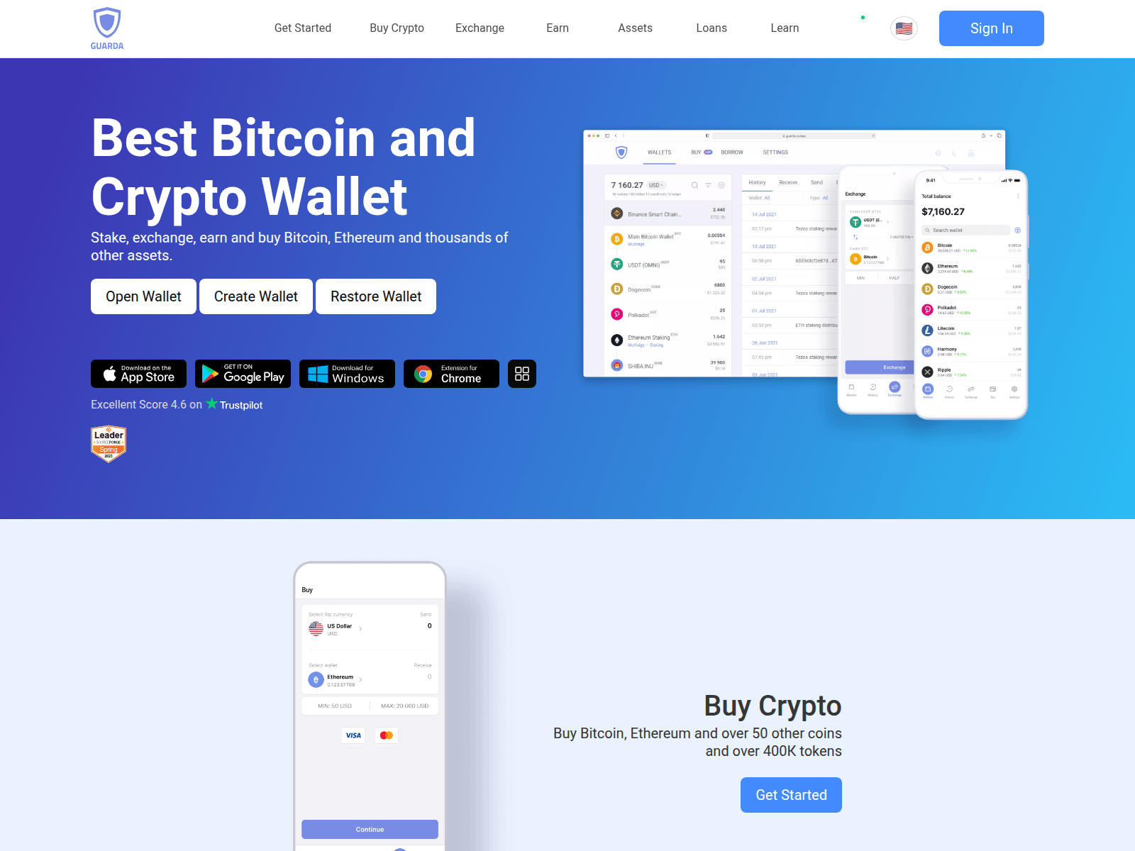 Screenshot of guarda.broker