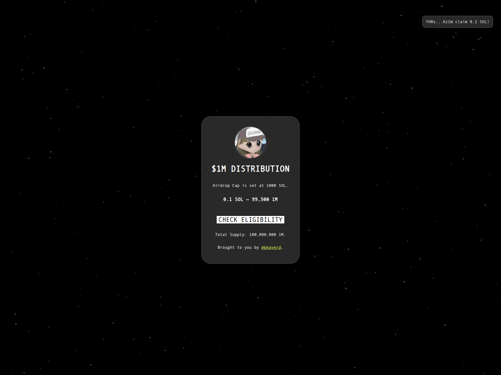 Screenshot of beaver-presale.xyz
