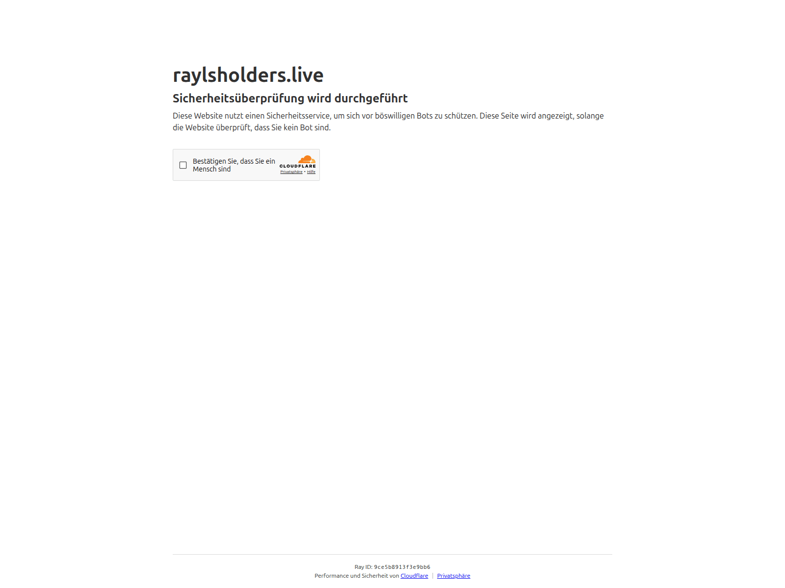 Screenshot of raylsholders.live