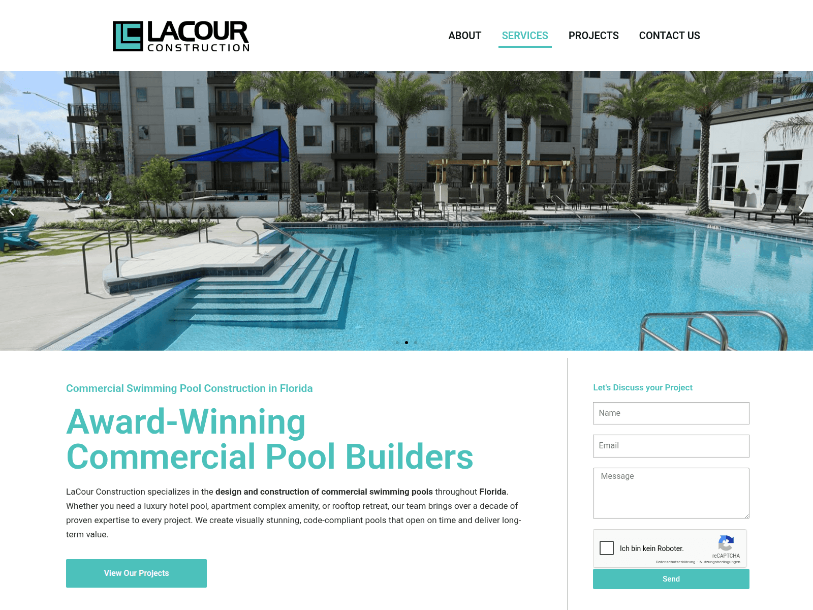 Screenshot of lacoursconstruction.group