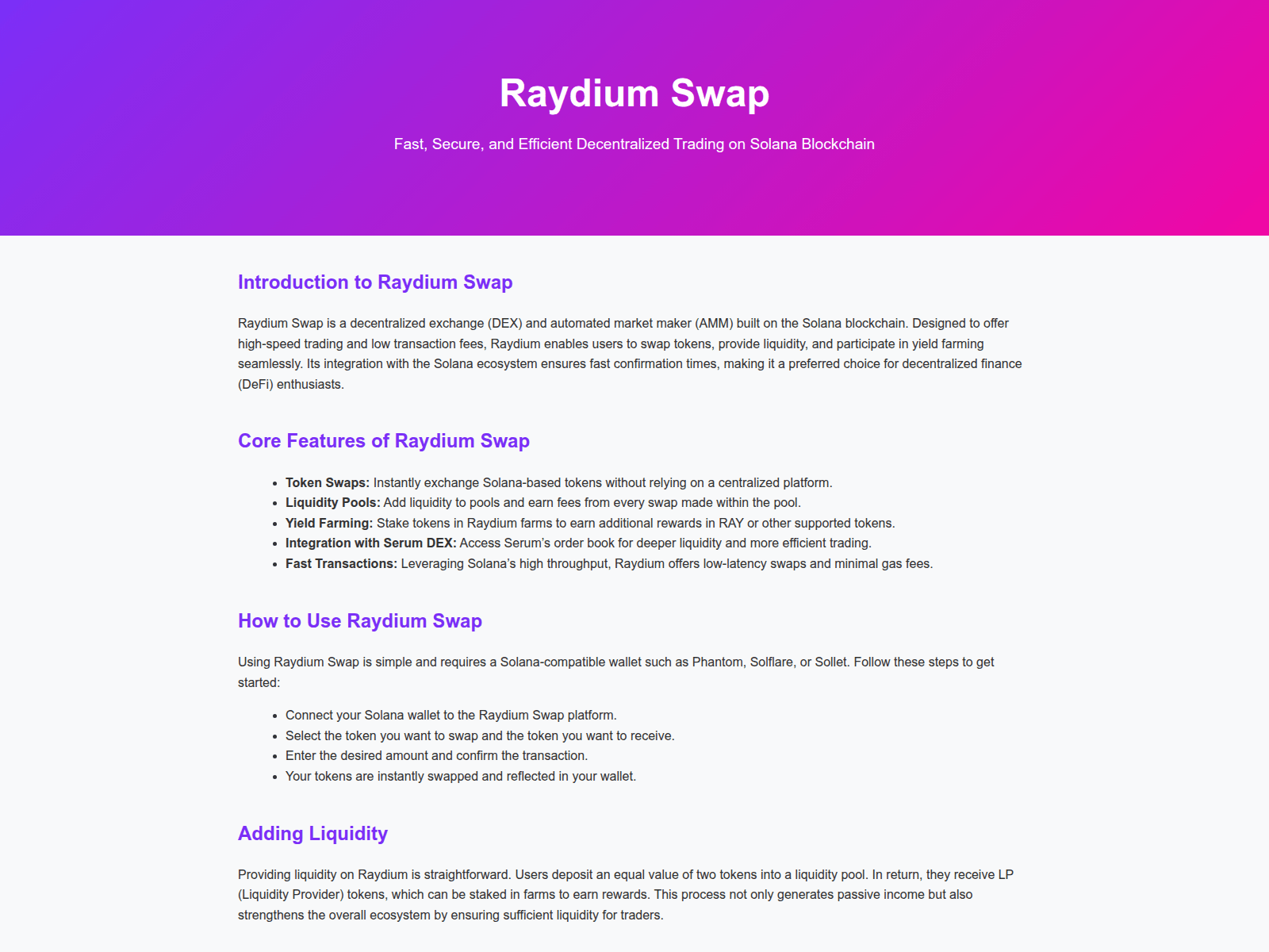 Screenshot of faq-swap-raydium-en-us.pages.dev