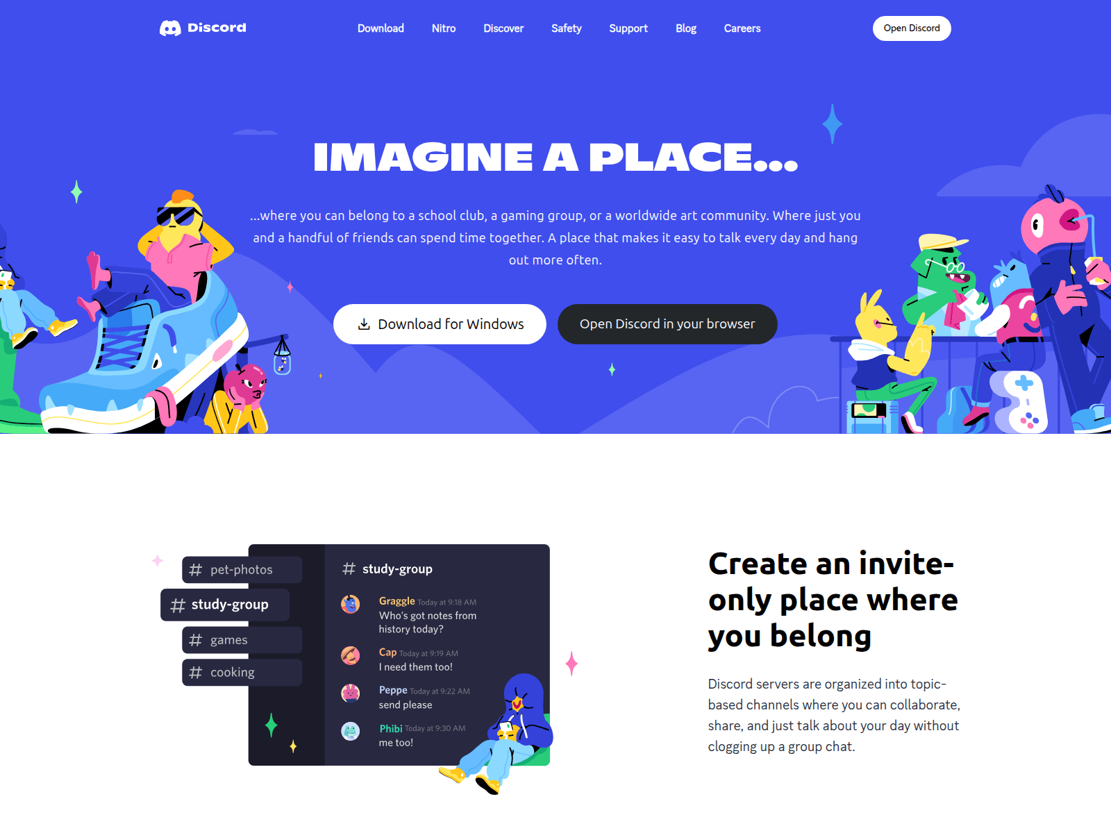 Screenshot of discord-clone-static.netlify.app
