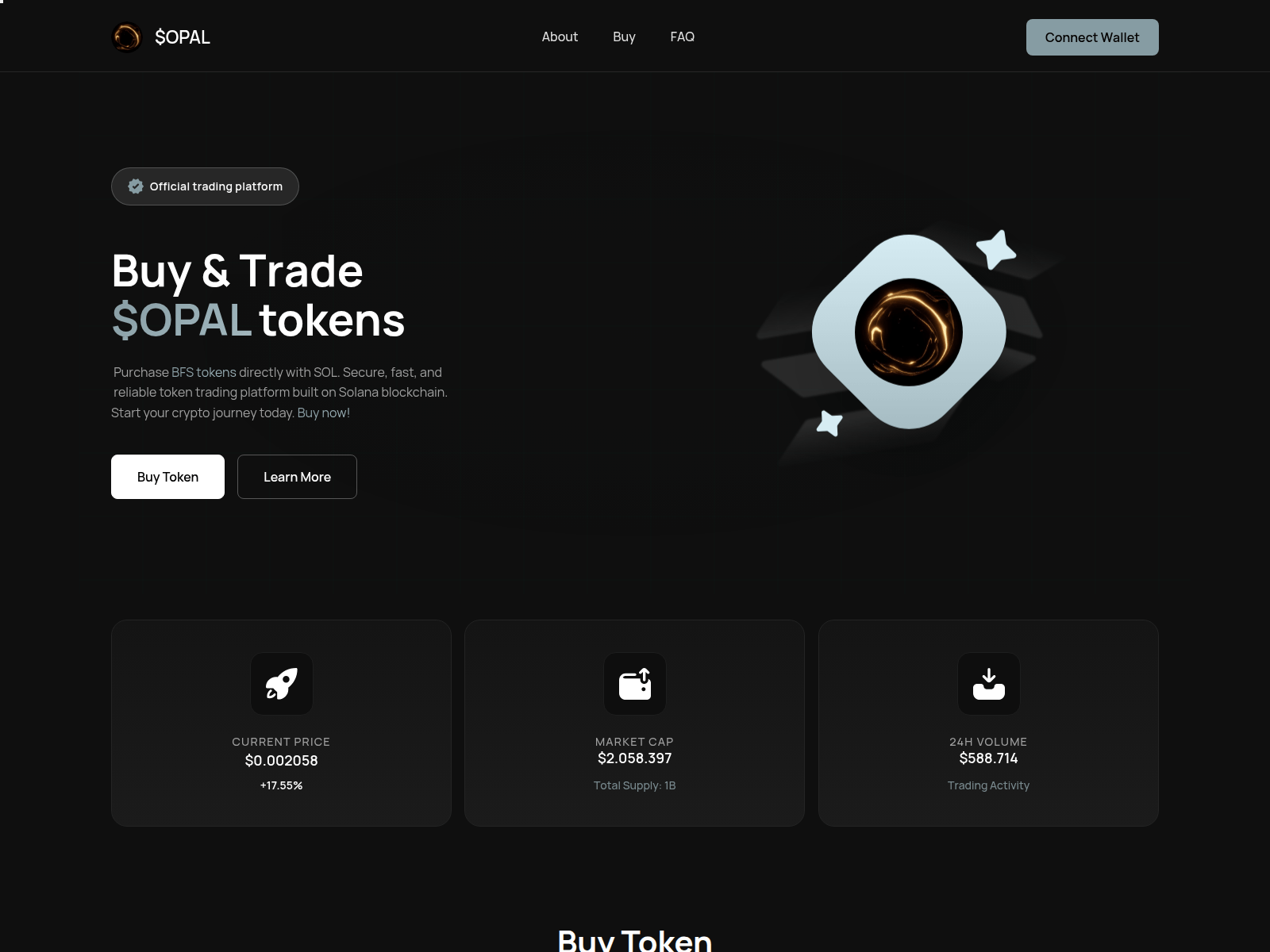Screenshot of opalcoin.fun