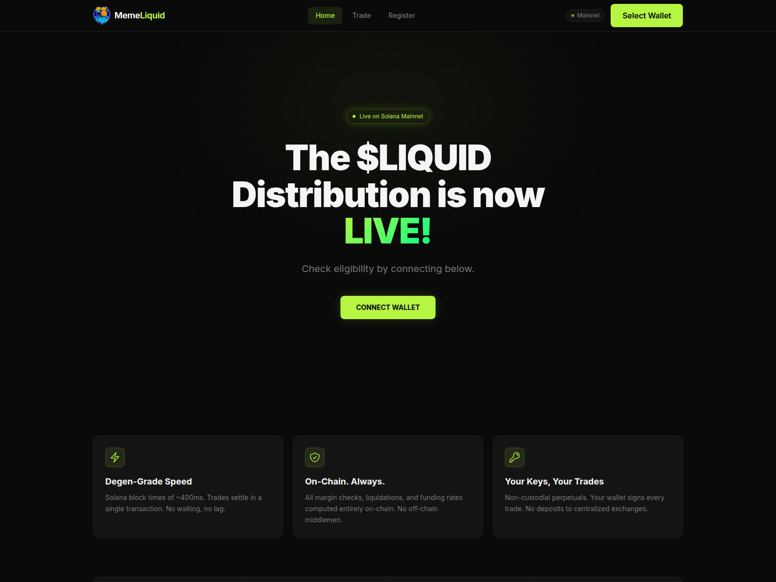 Screenshot of memeliquid.com