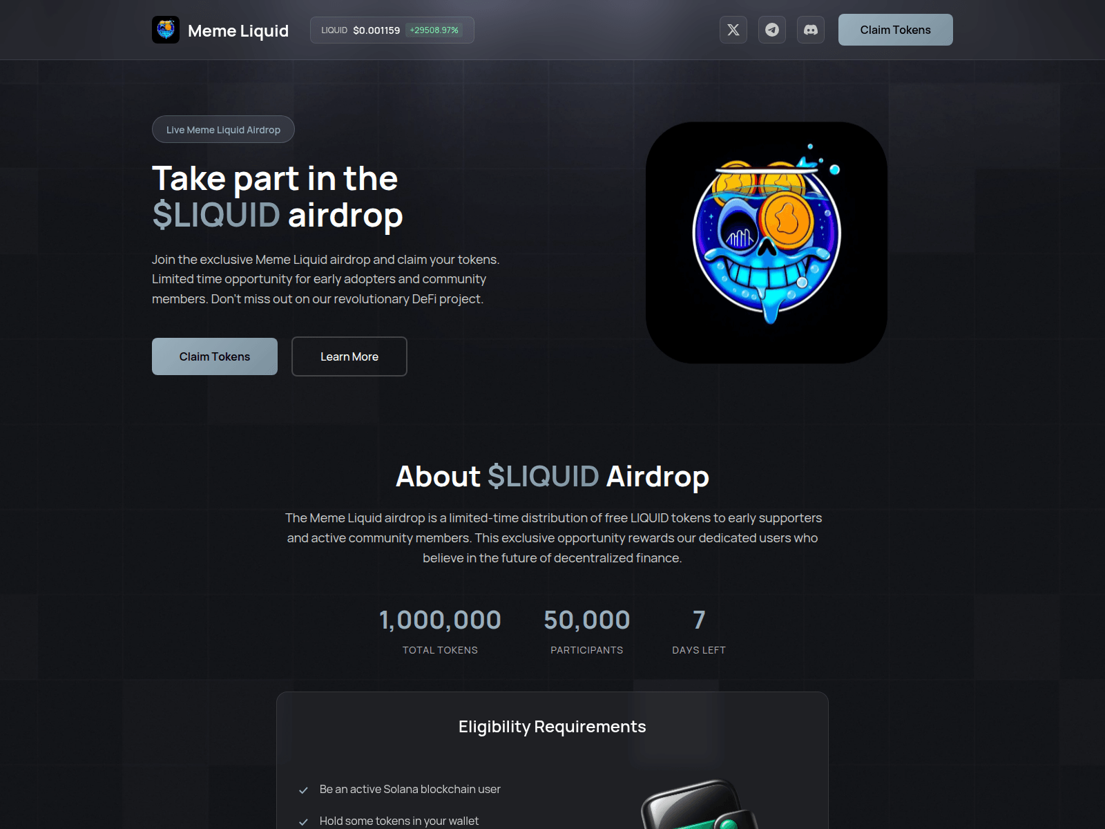 Screenshot of claim-liquid.pages.dev