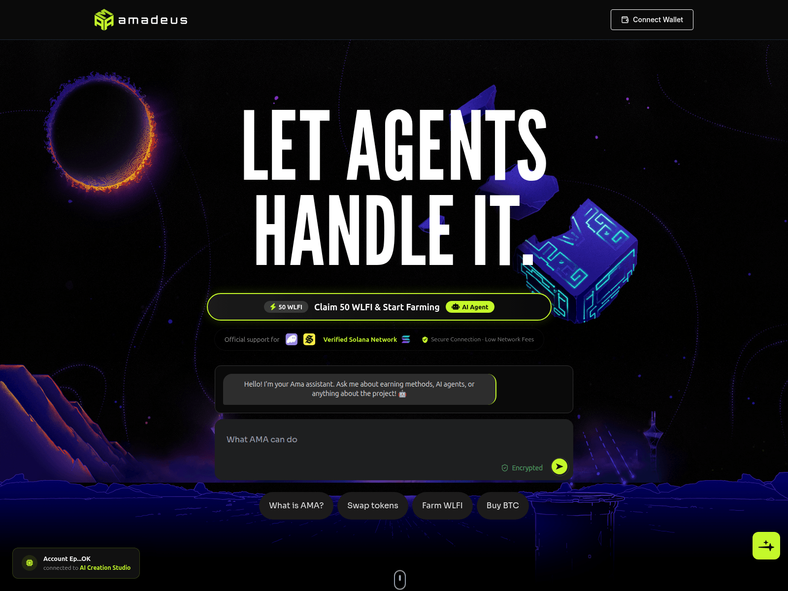 Screenshot of amaai.world