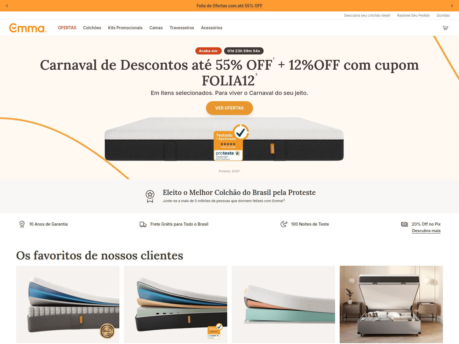 Screenshot of wwwcolchoesemma.com