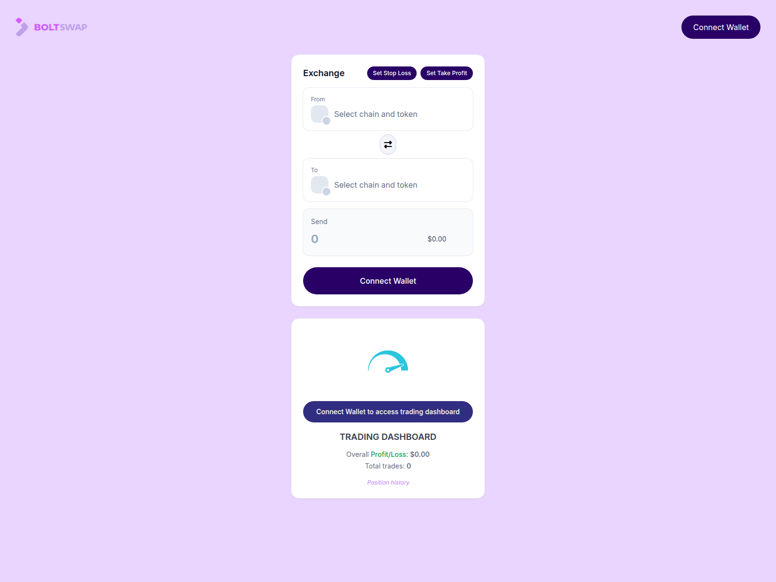Screenshot of boltswapfi.net