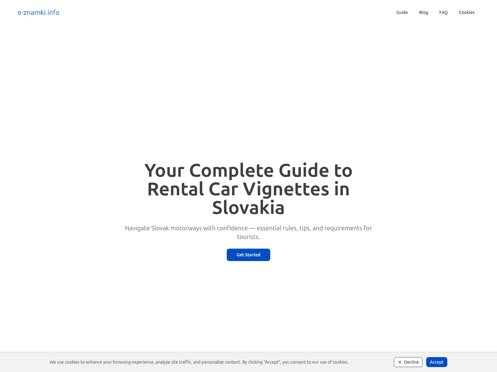 Screenshot of e-znamki.info