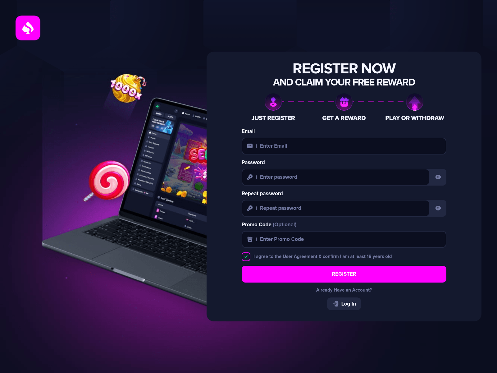 Screenshot of stratium.live