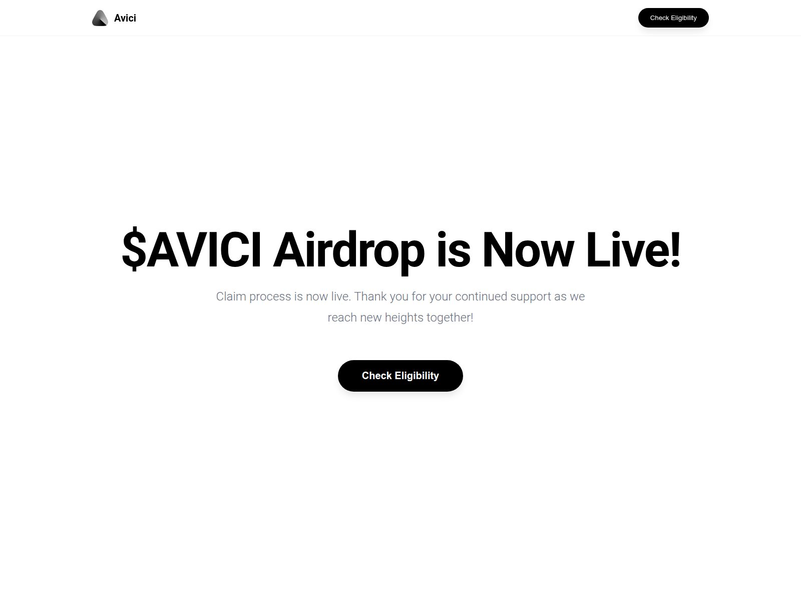Screenshot of airdrop-avici.money