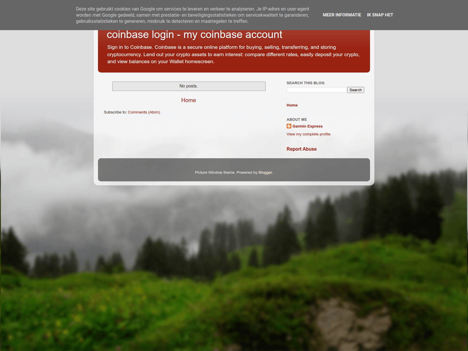Screenshot of login-coin.blogspot.al