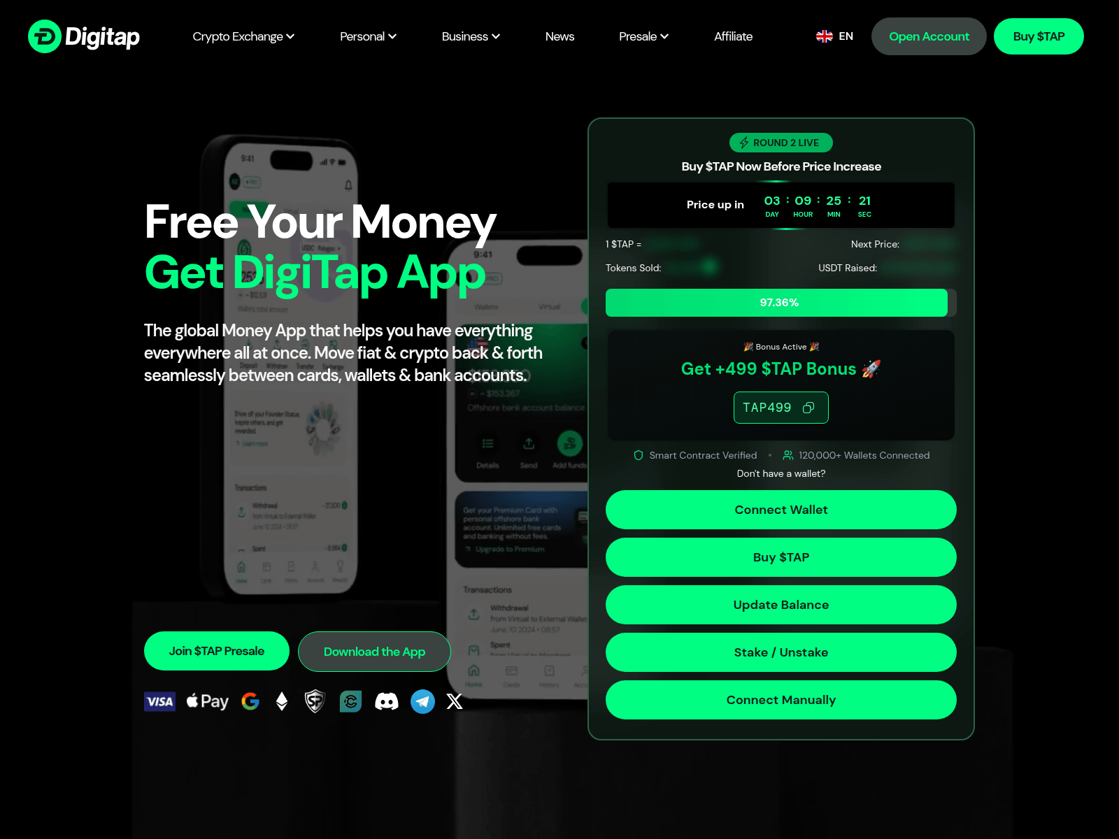 Screenshot of presale-digitapapp.xyz