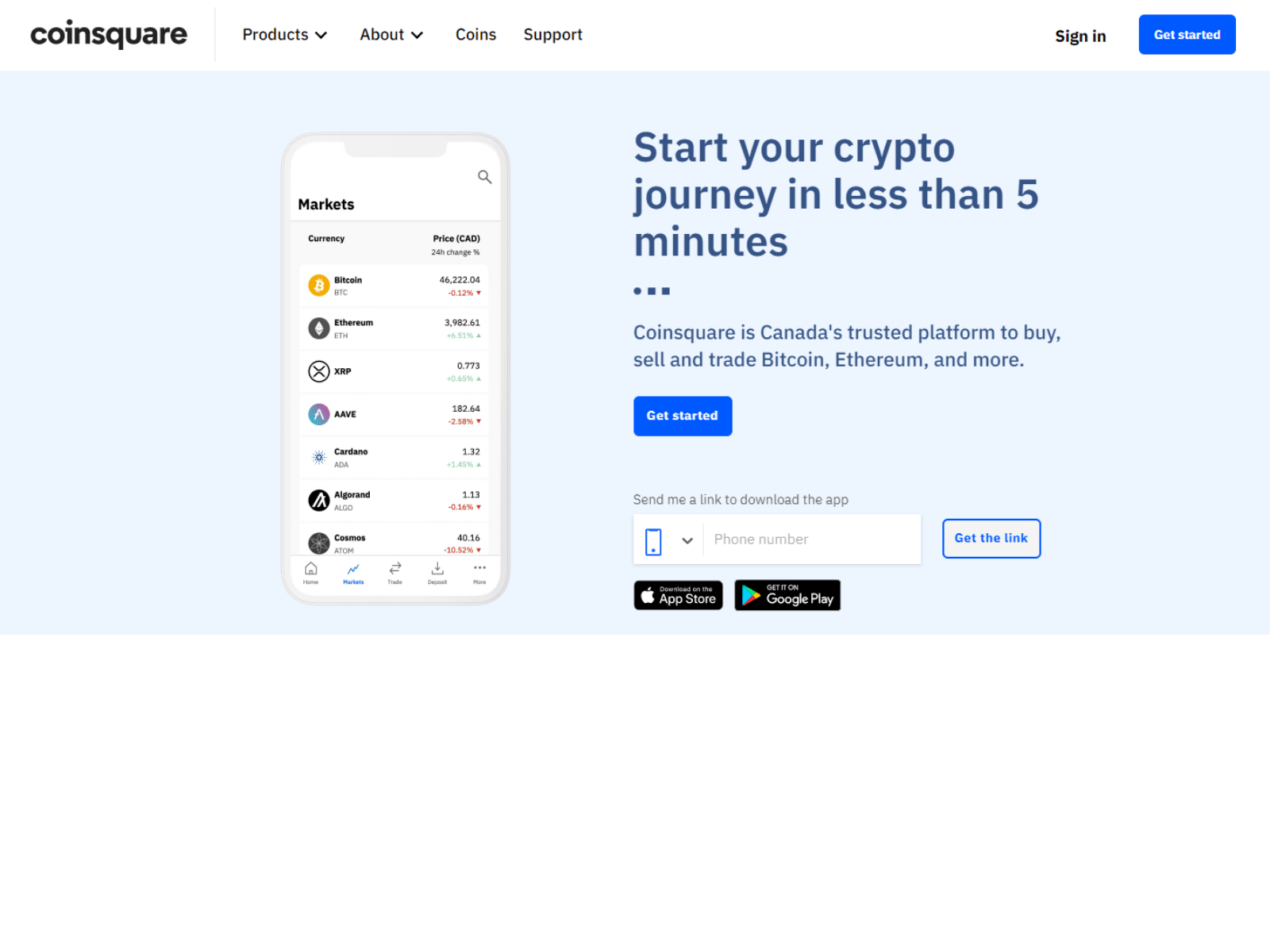 Screenshot of coinsquuare-loginx.webflow.io