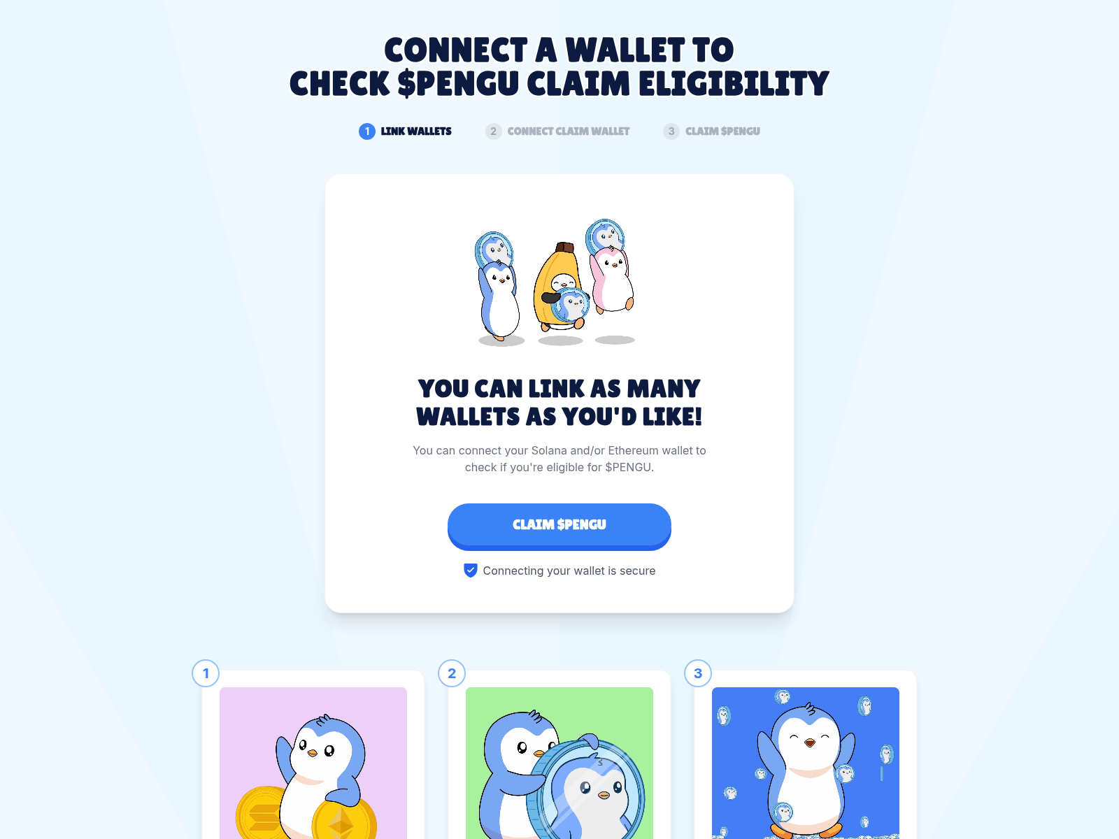 Screenshot of pudgypenguinsgive.com