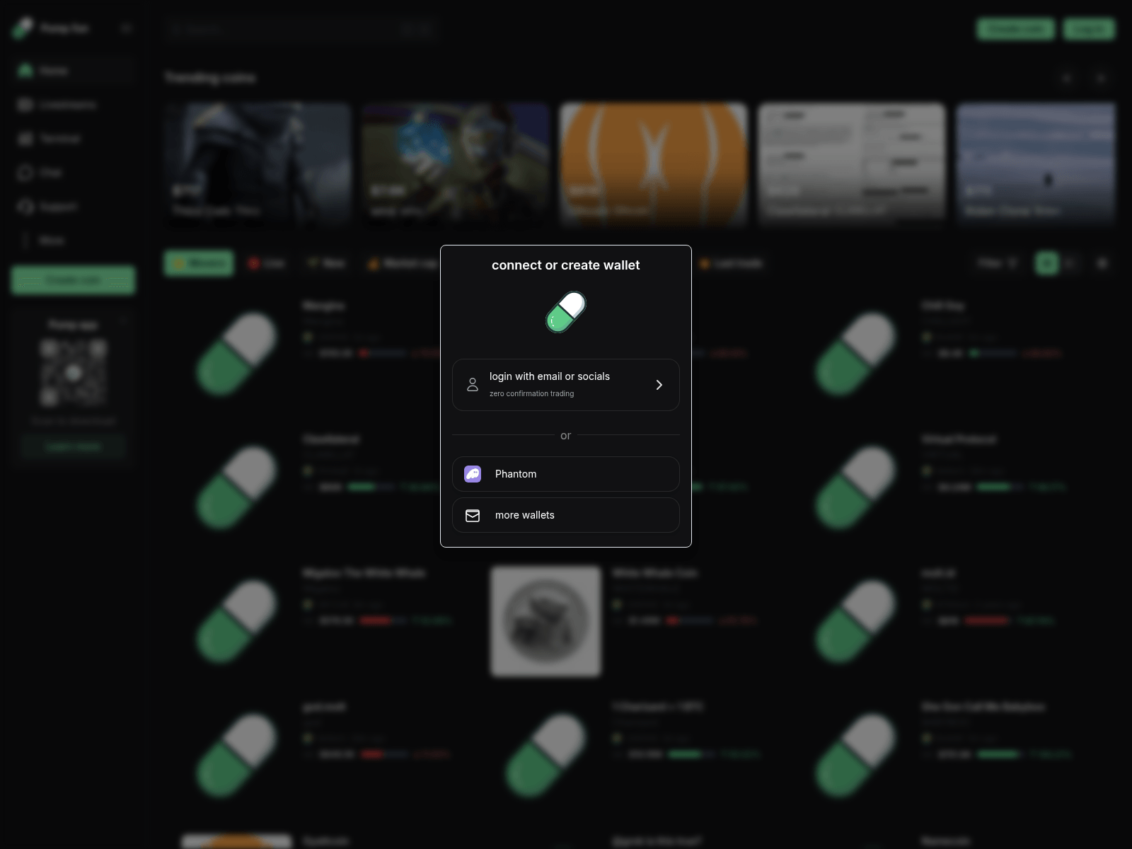 Screenshot of pumpr.fun