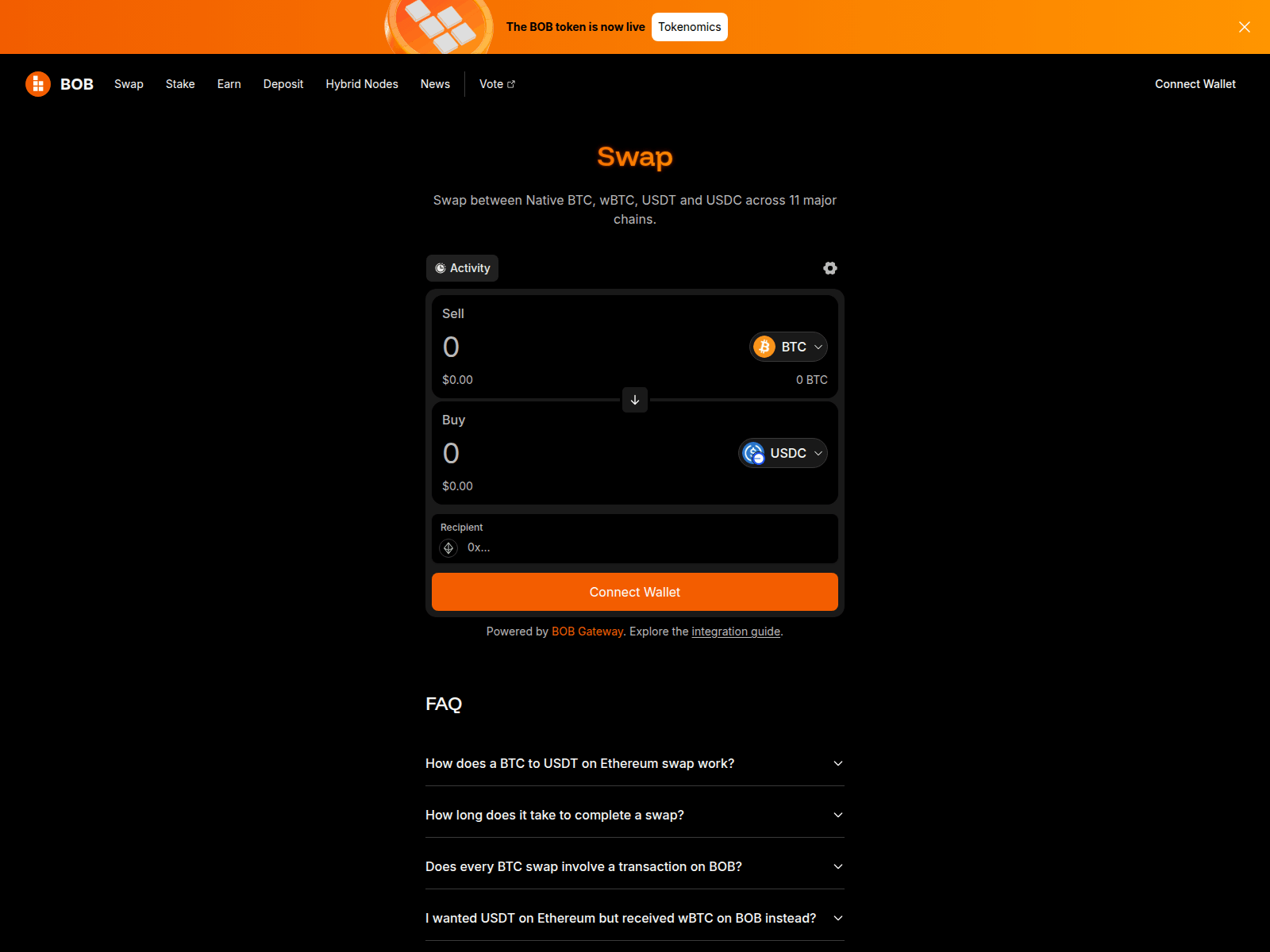 Screenshot of bob-mainnet-staging.vercel.app
