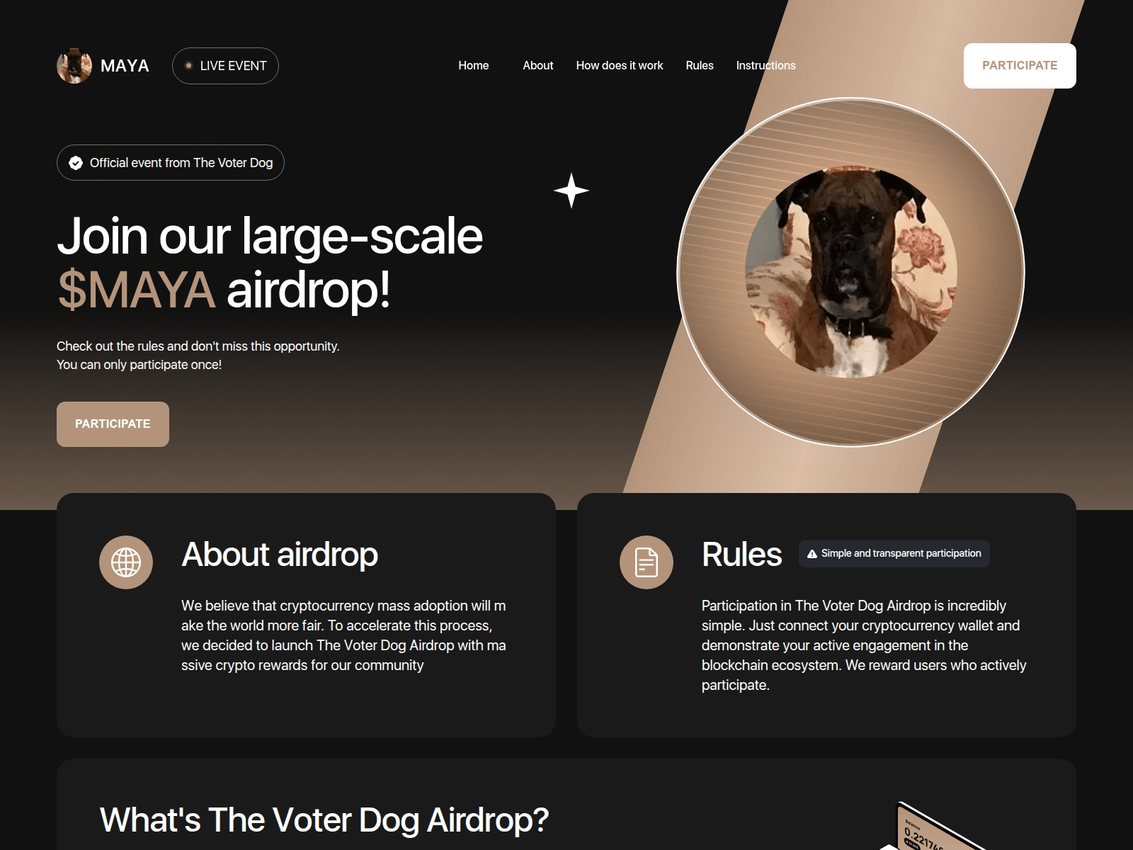 Screenshot of mayadog.bitpump.fun