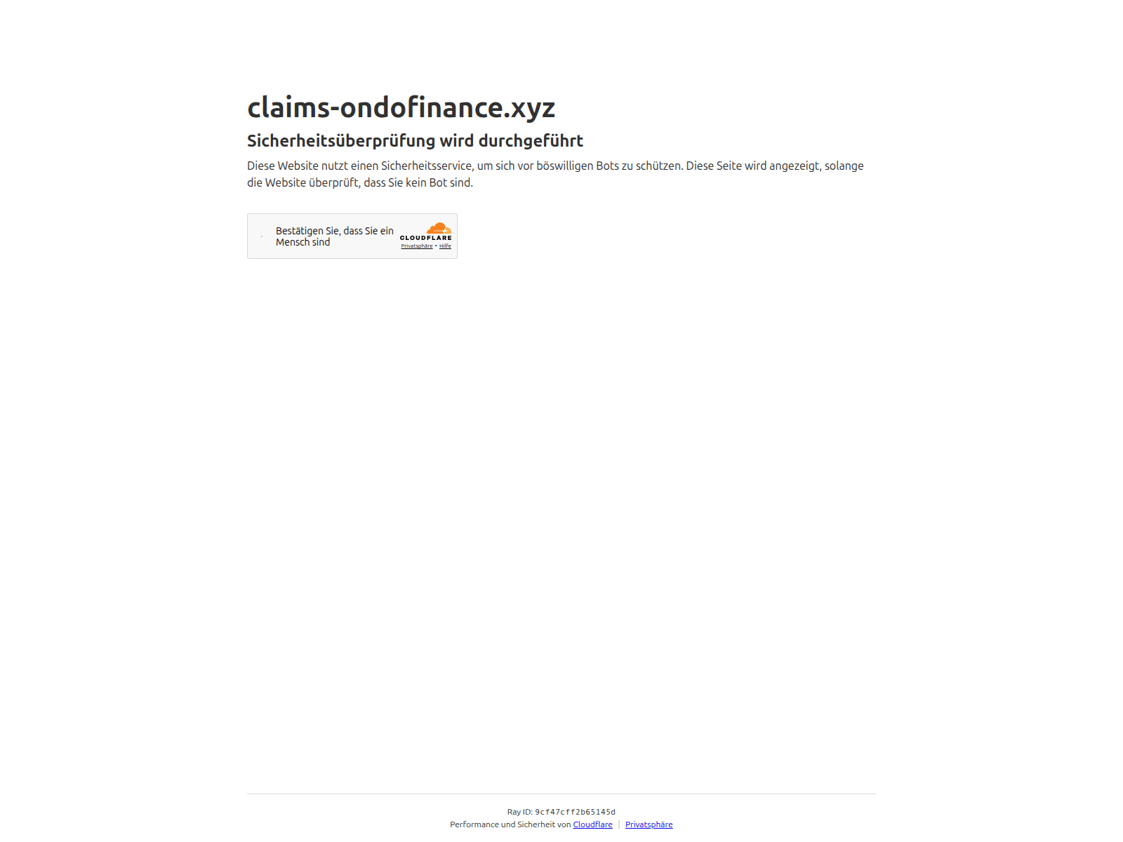 Screenshot of claims-ondofinance.xyz