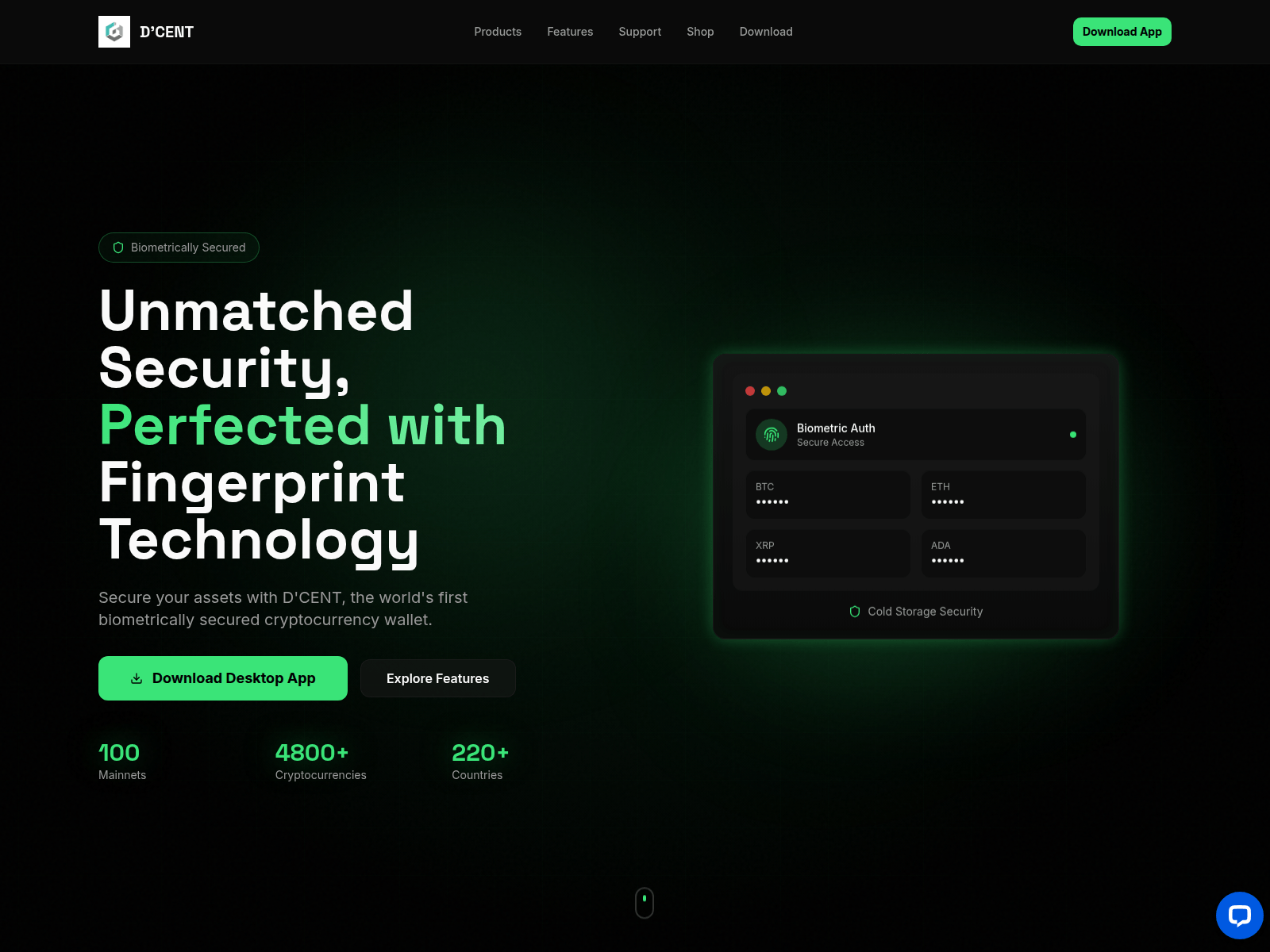 Screenshot of app-dcentwallet.com