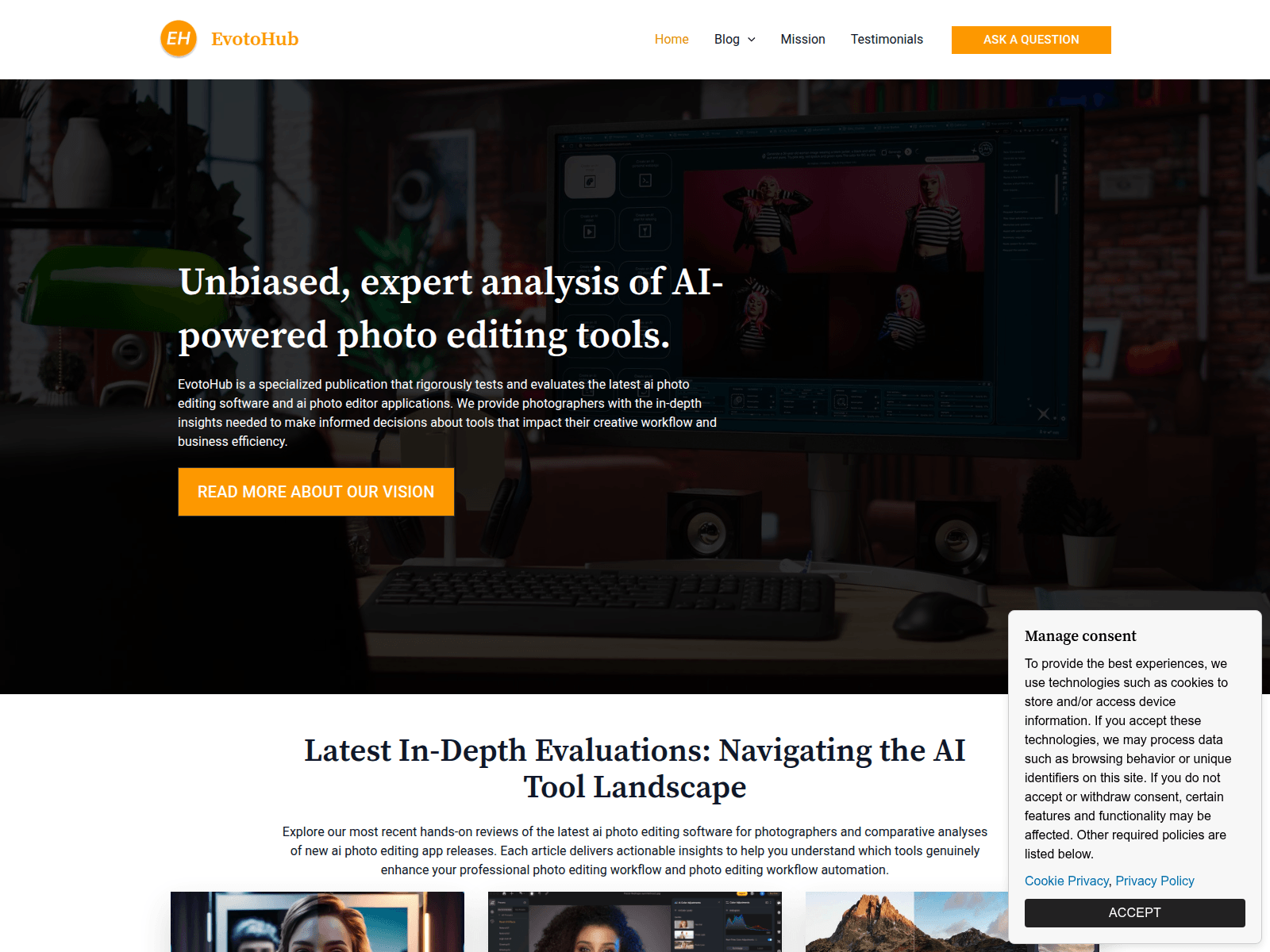 Screenshot of evotohub.com