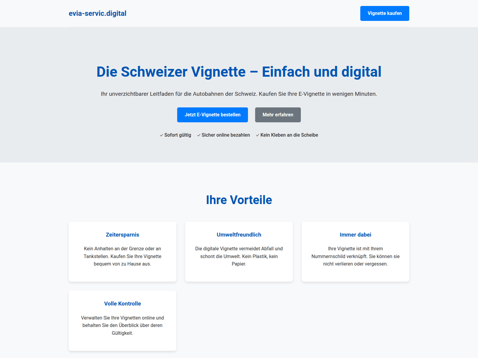 Screenshot of evia-servic.digital