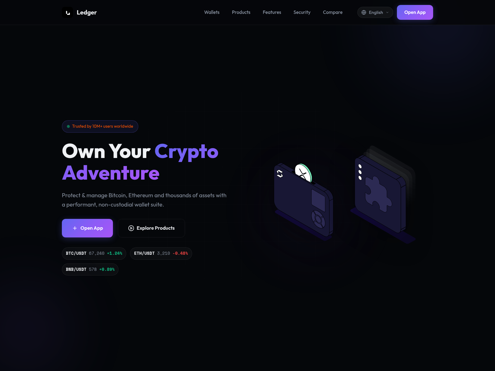 Screenshot of ledgerassets.net