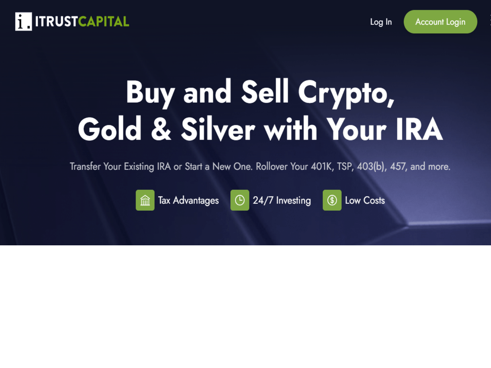 Screenshot of itrustcapitallxginn.webflow.io