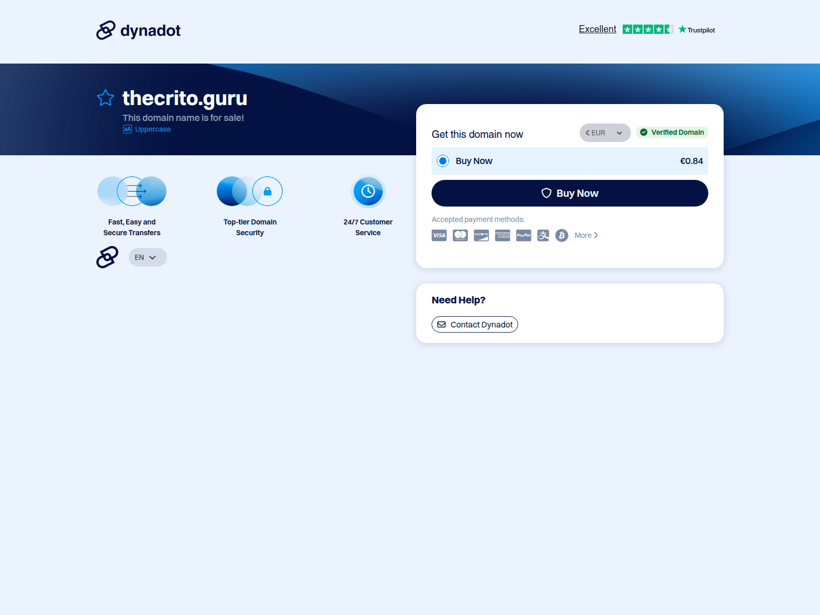 Screenshot of thecrito.guru