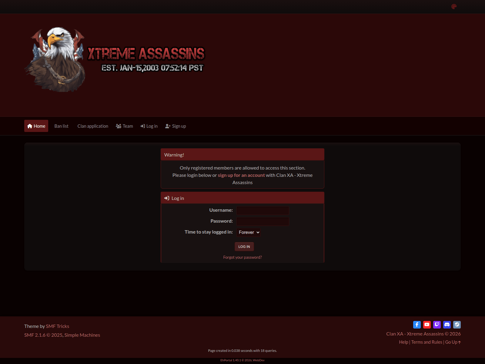Forensic screenshot of clanxa.com