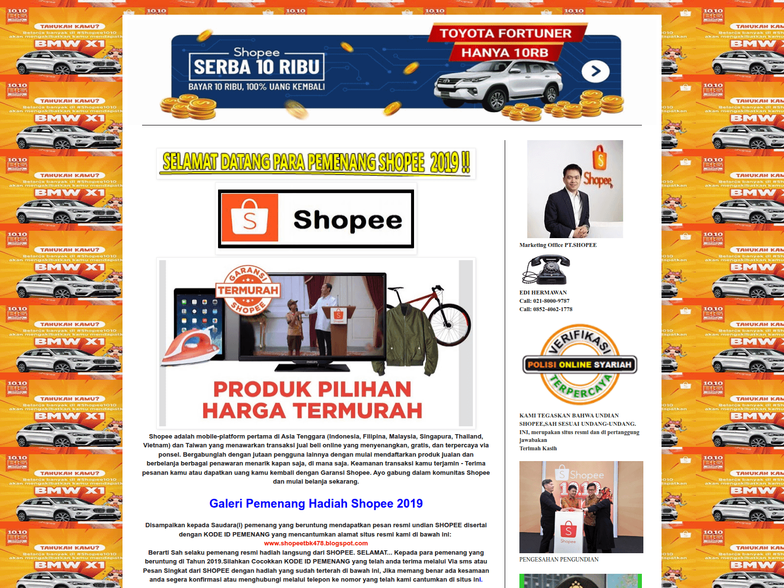 Screenshot of shopeetbk478.blogspot.com