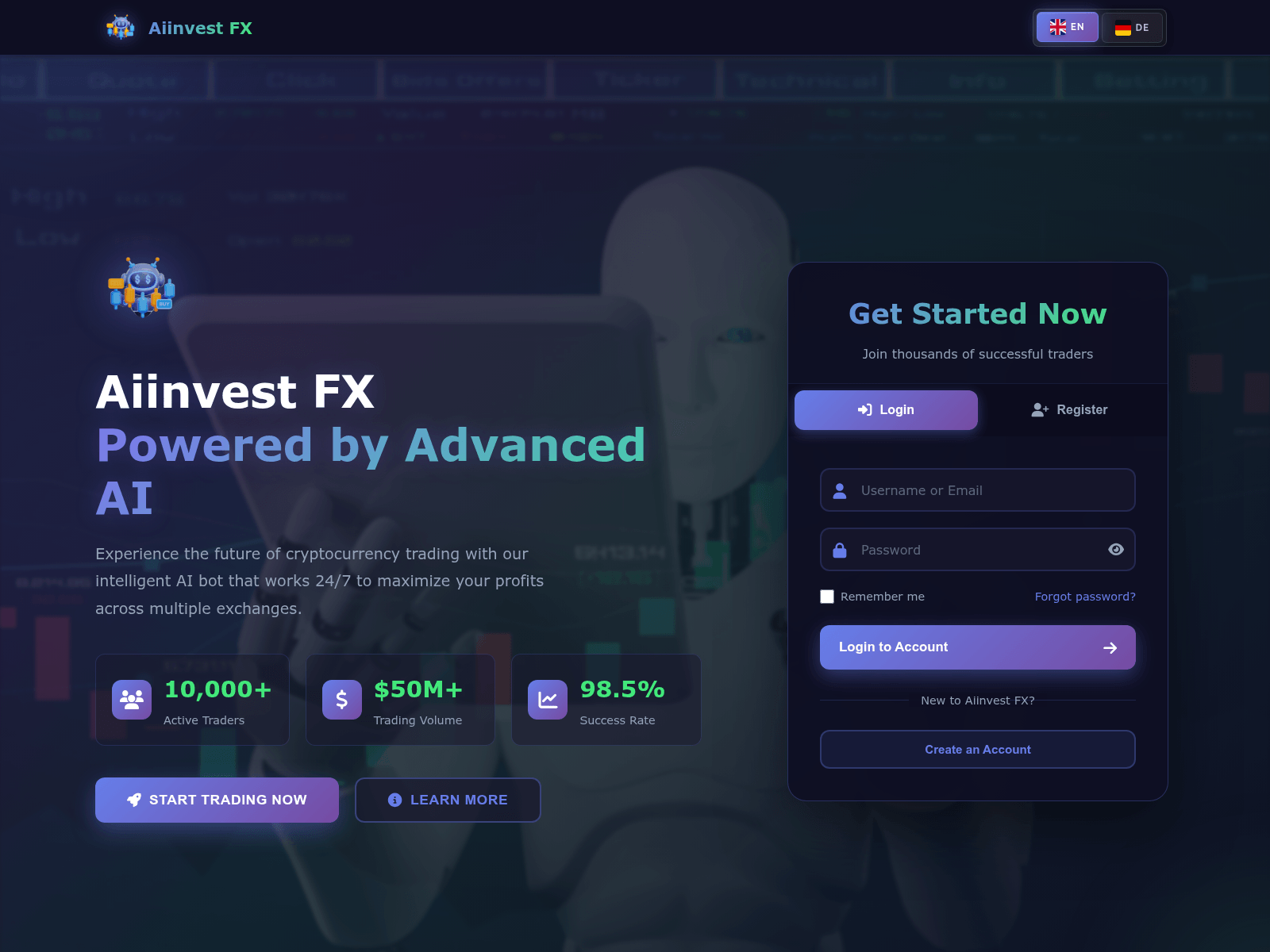 Screenshot of ai-investfx.com