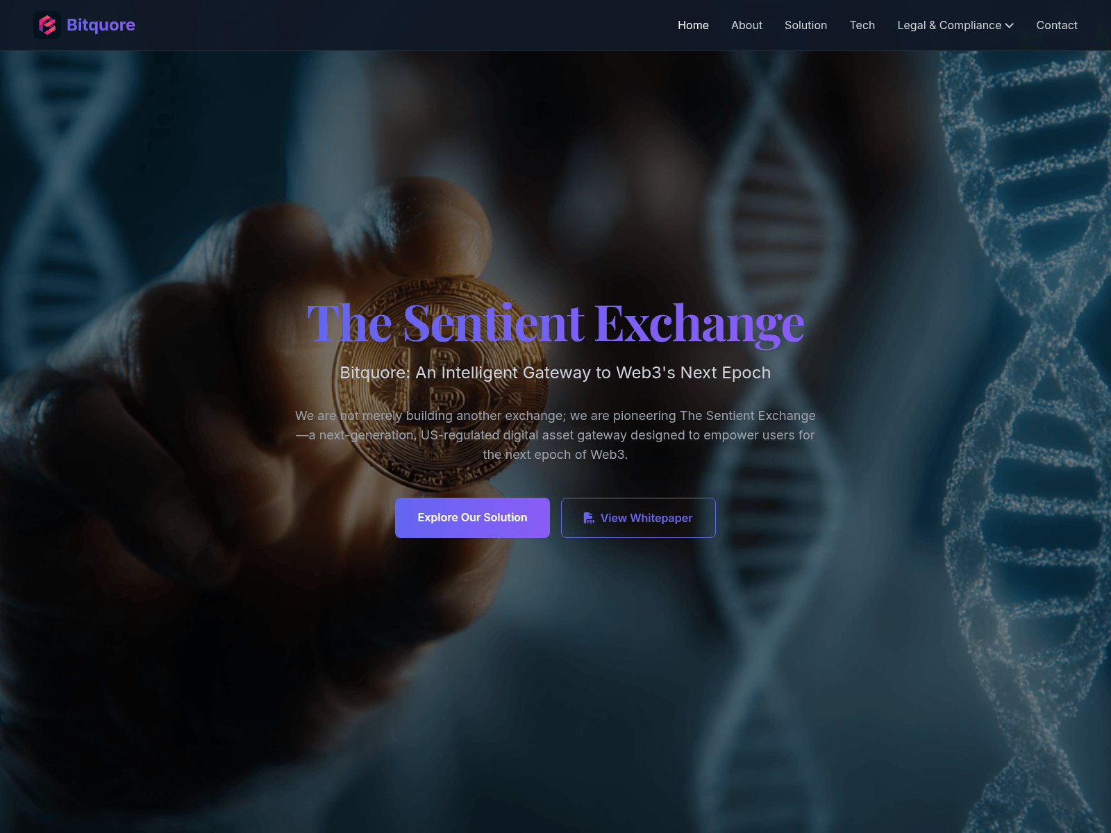 Screenshot of bitquore.com