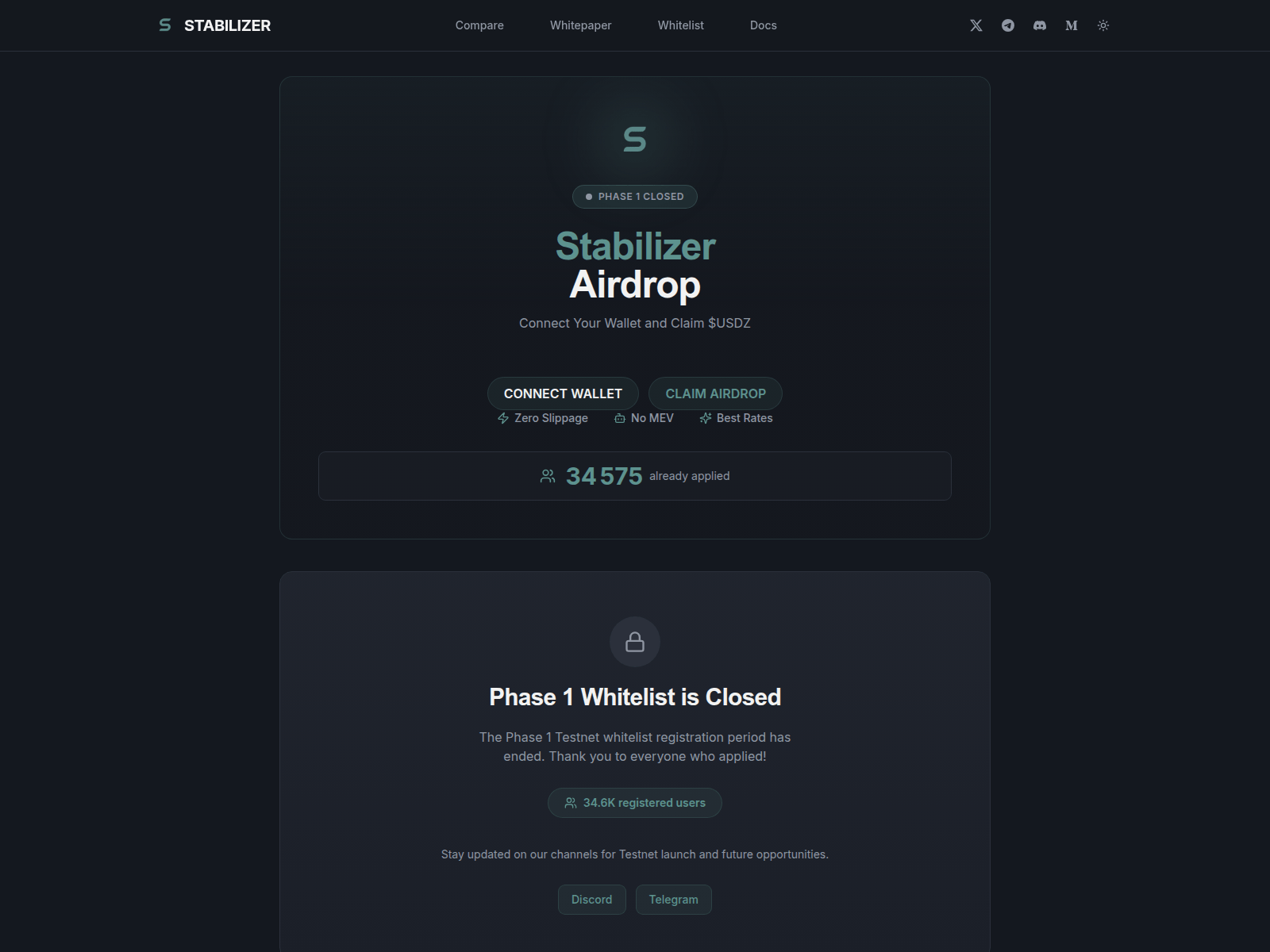 Screenshot of community-stabilizer.xyz