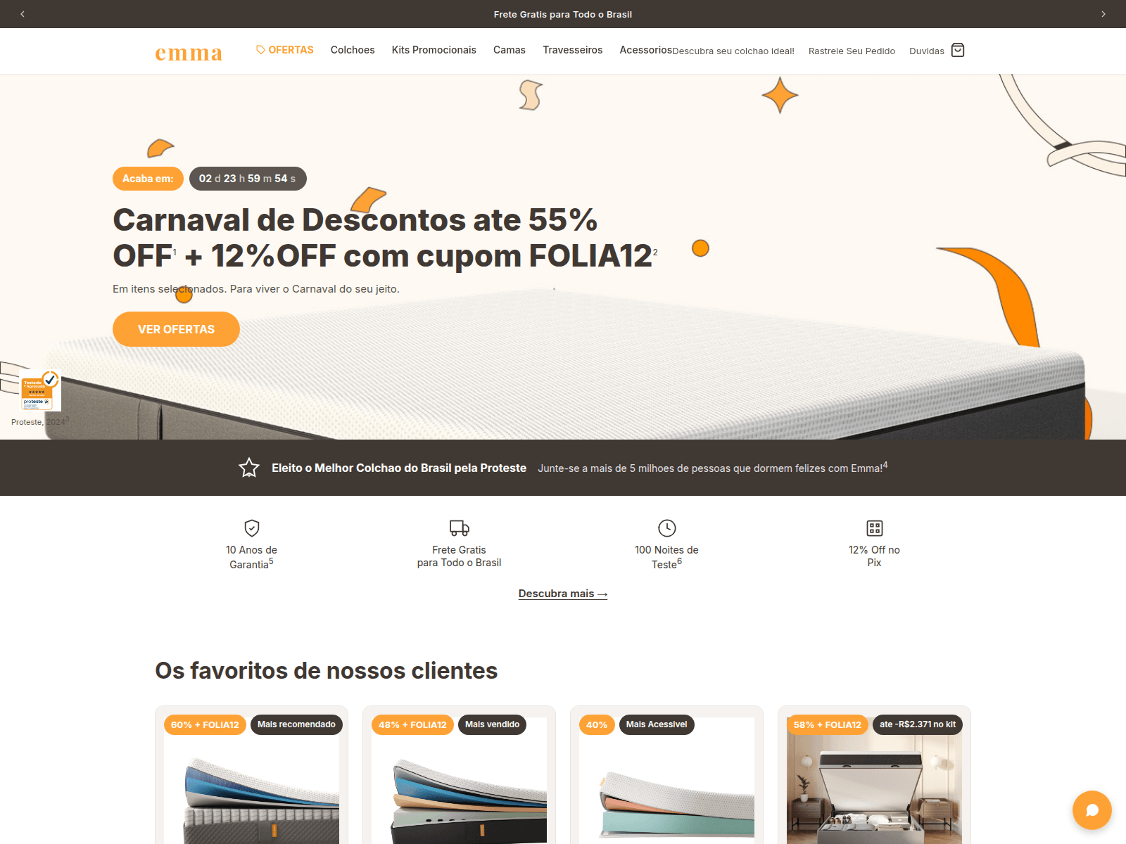 Screenshot of emmacolchoes.icu