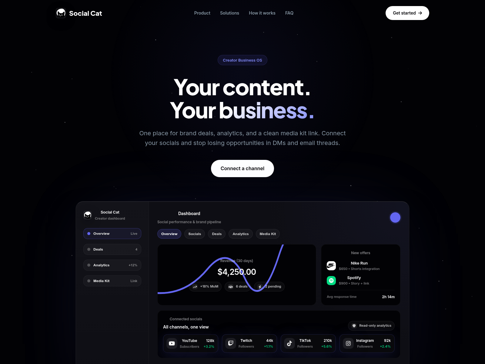 Screenshot of socialcat.org