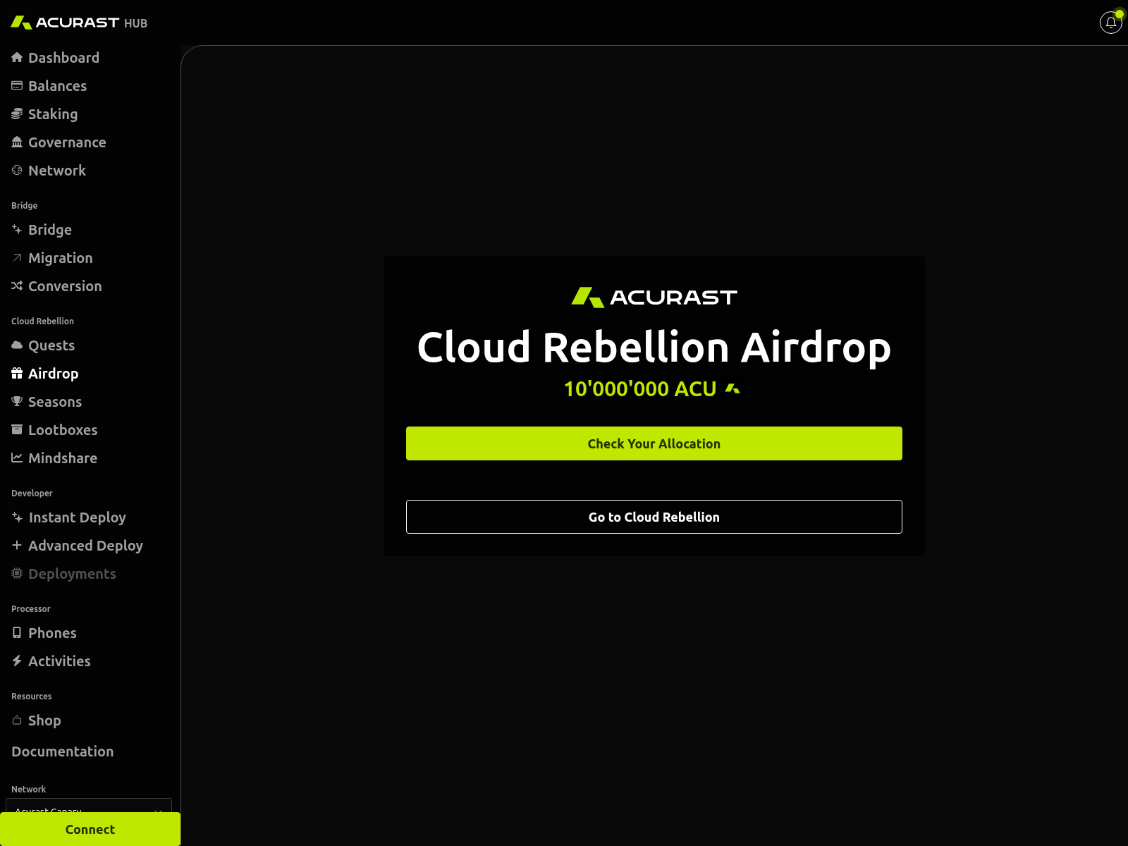 Screenshot of acurast.icu