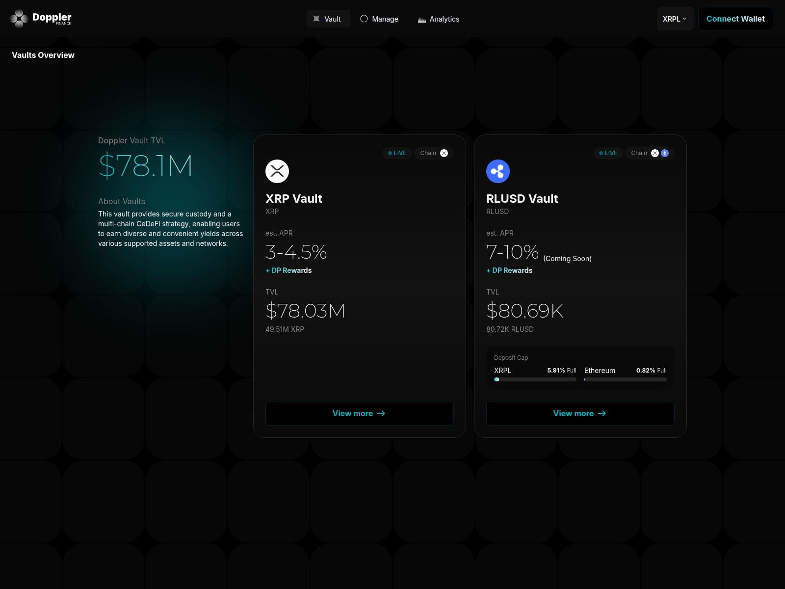 Screenshot of dopplers.trade