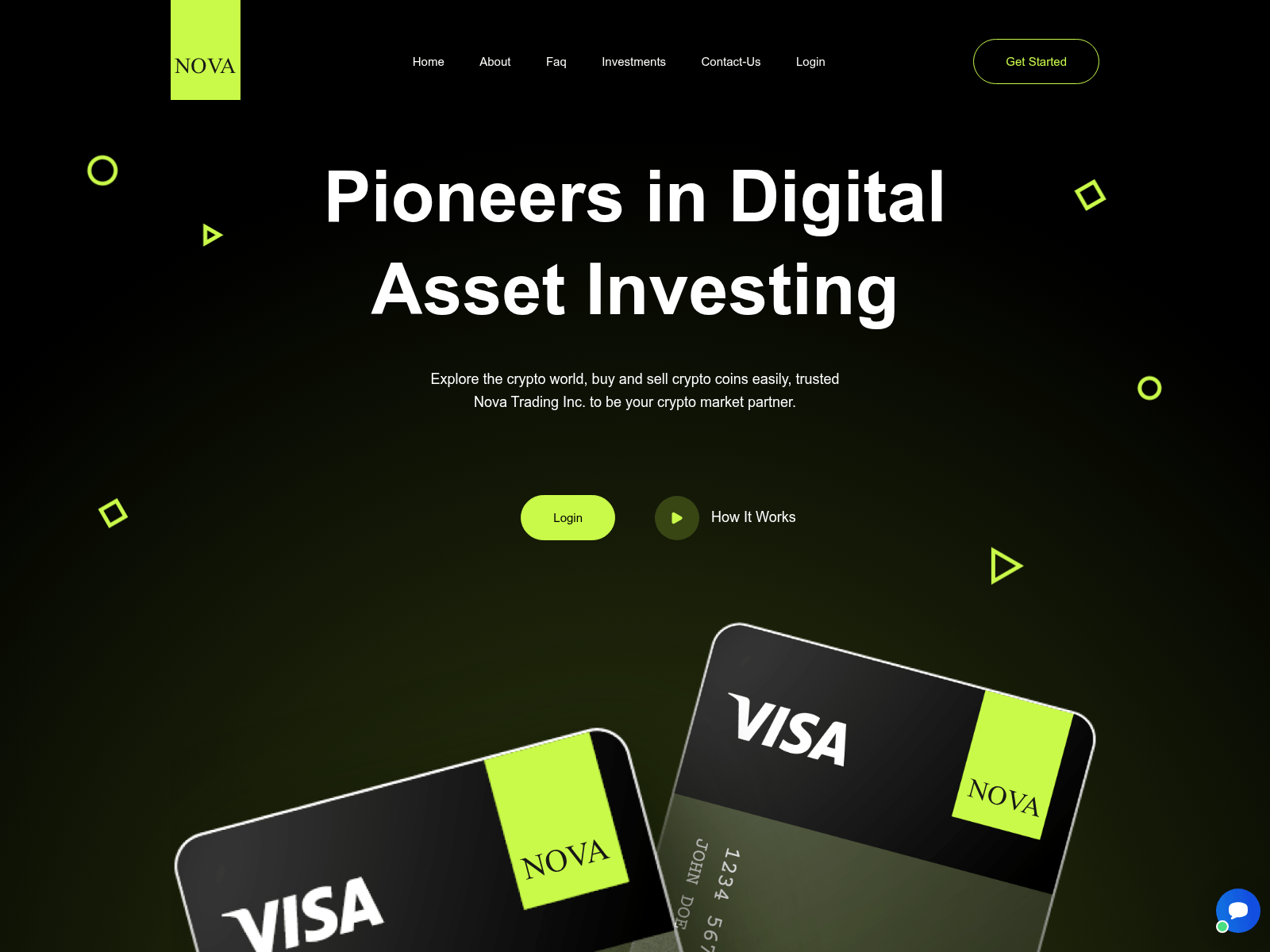 Screenshot of novatradingslltd.com