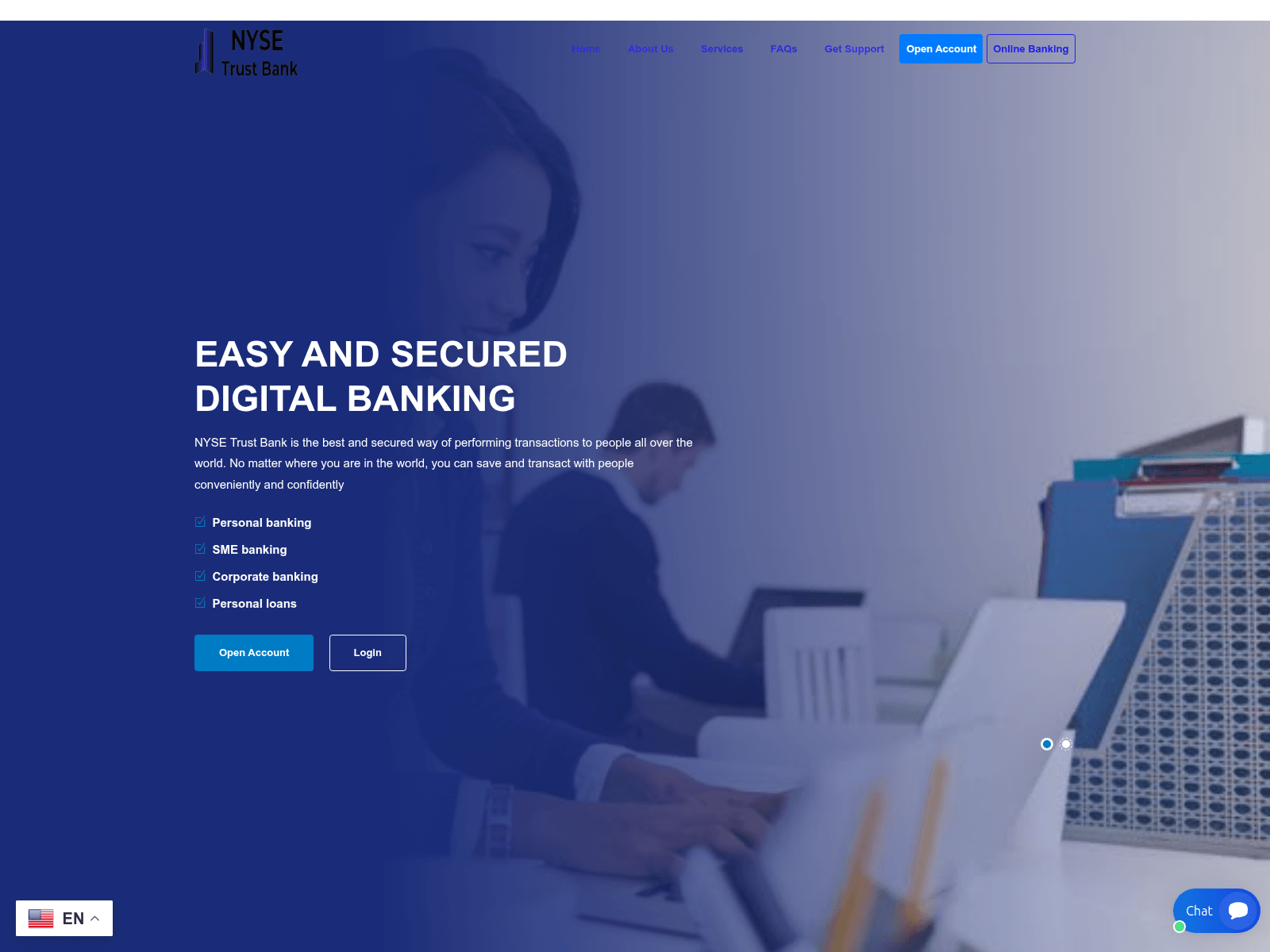 Screenshot of nysetrustbank.site