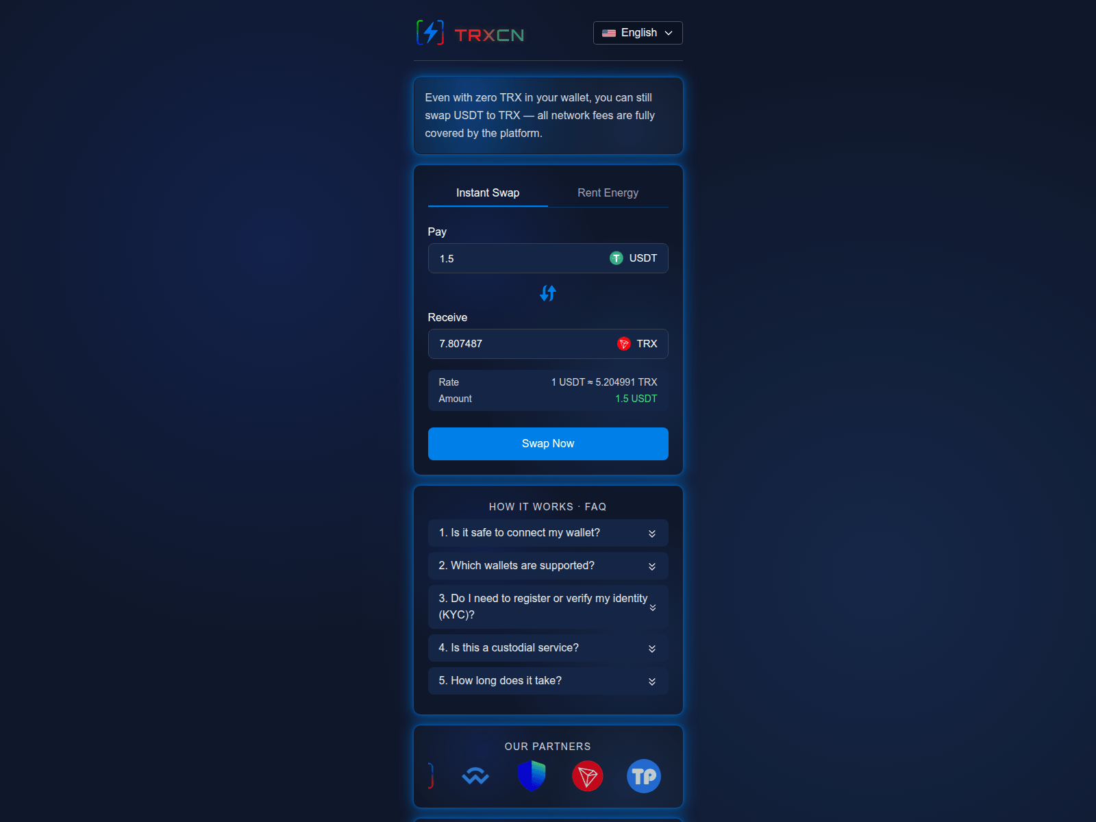 Screenshot of ex.trxcn.org