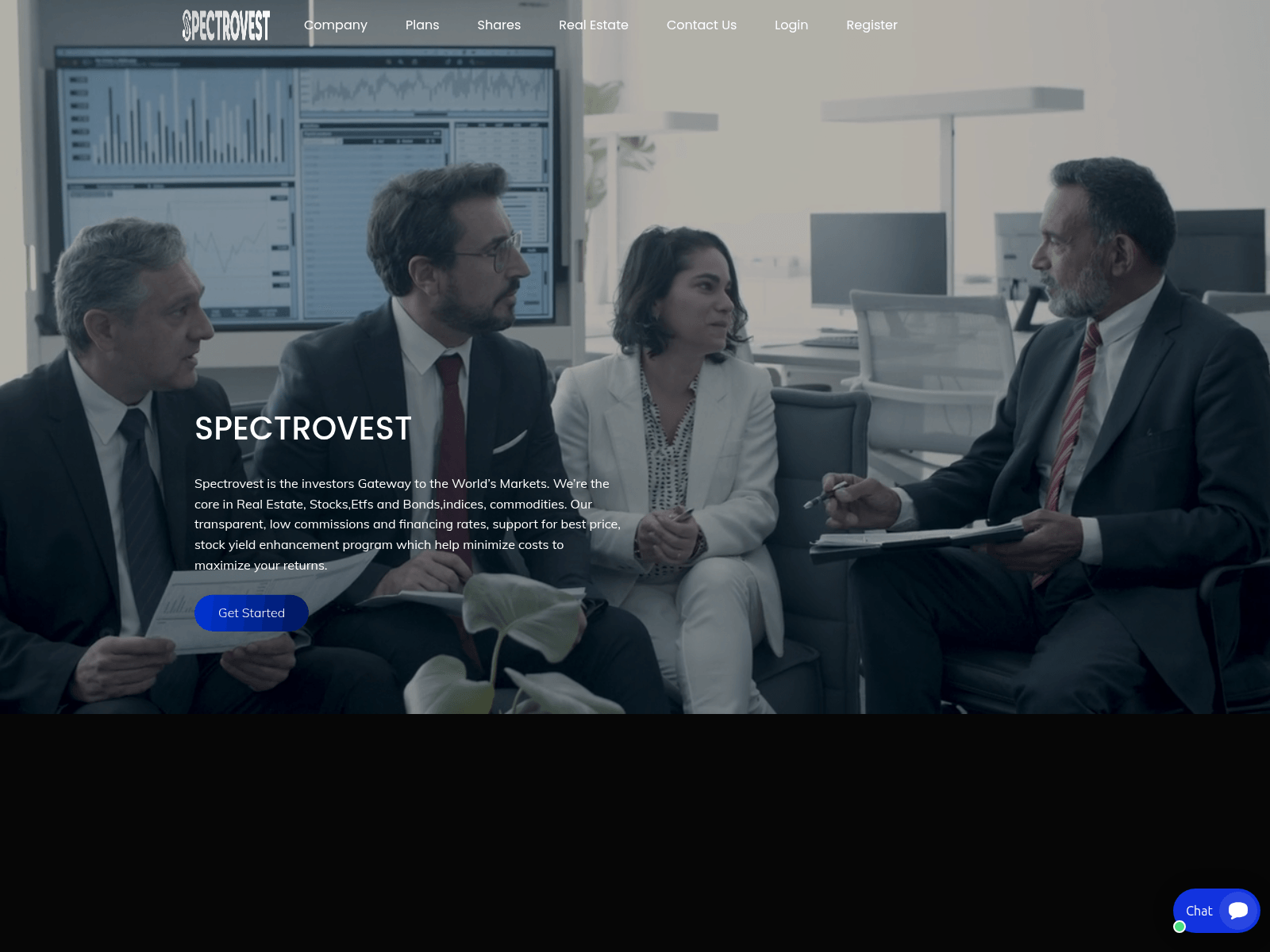 Screenshot of spectrovest.com