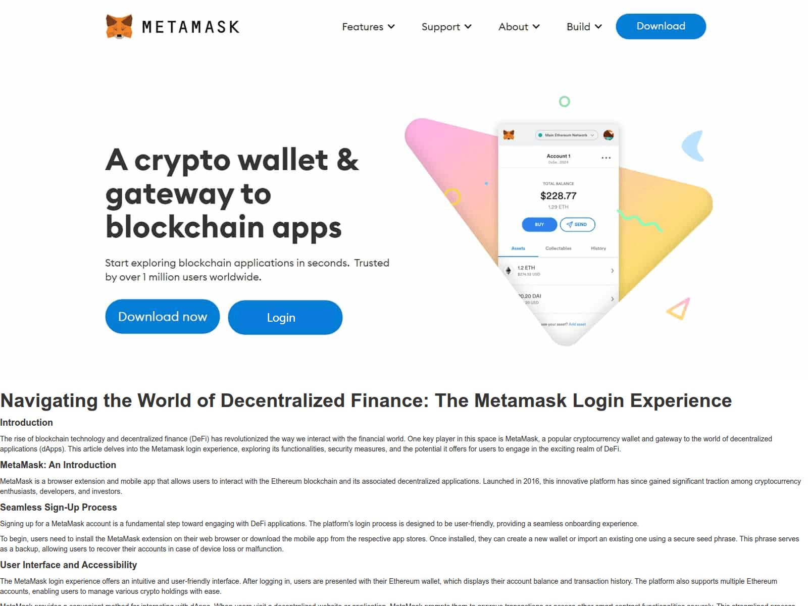 Screenshot of metammaskd-login.webflow.io