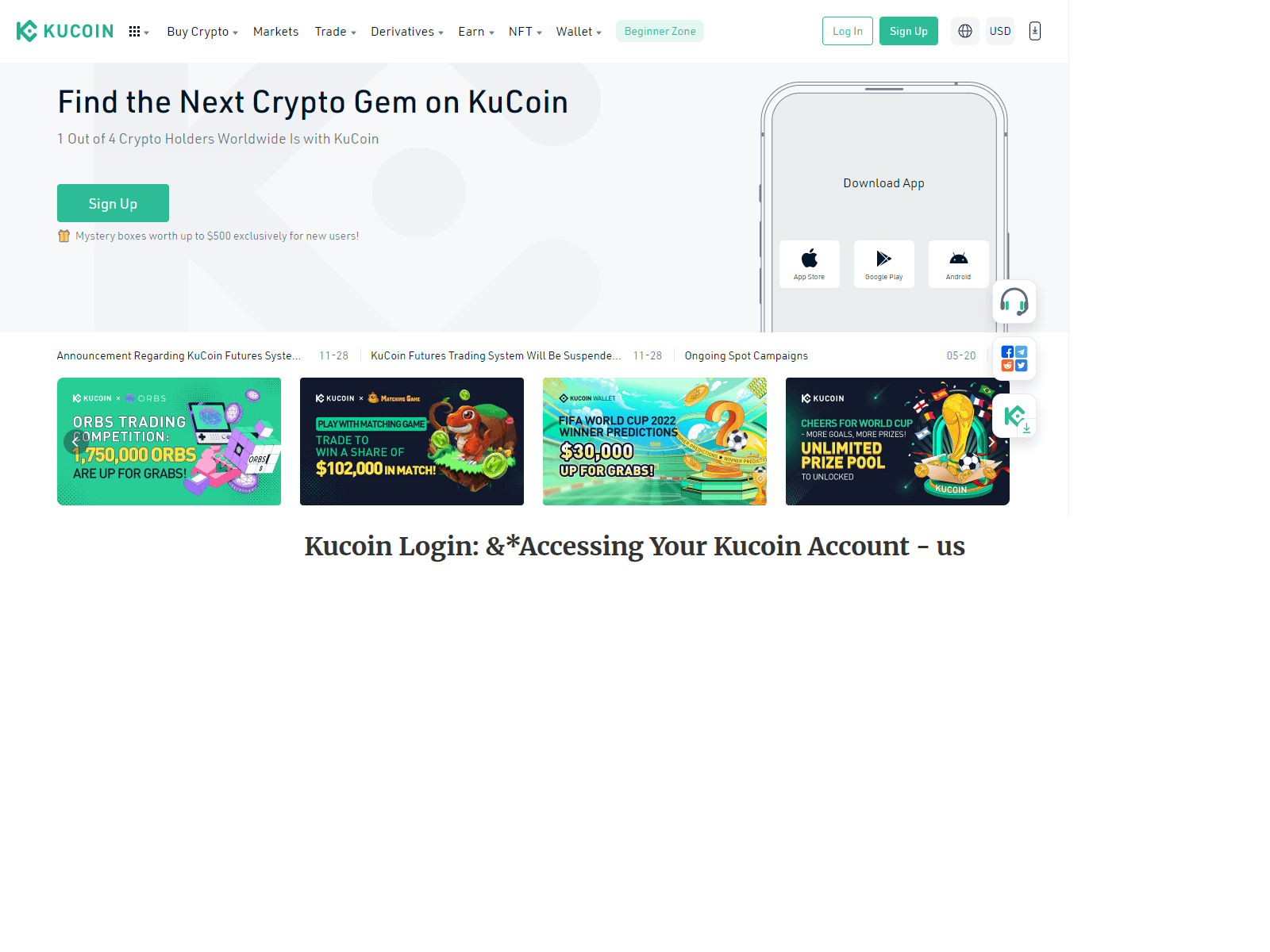 Screenshot of kucainluginc.webflow.io
