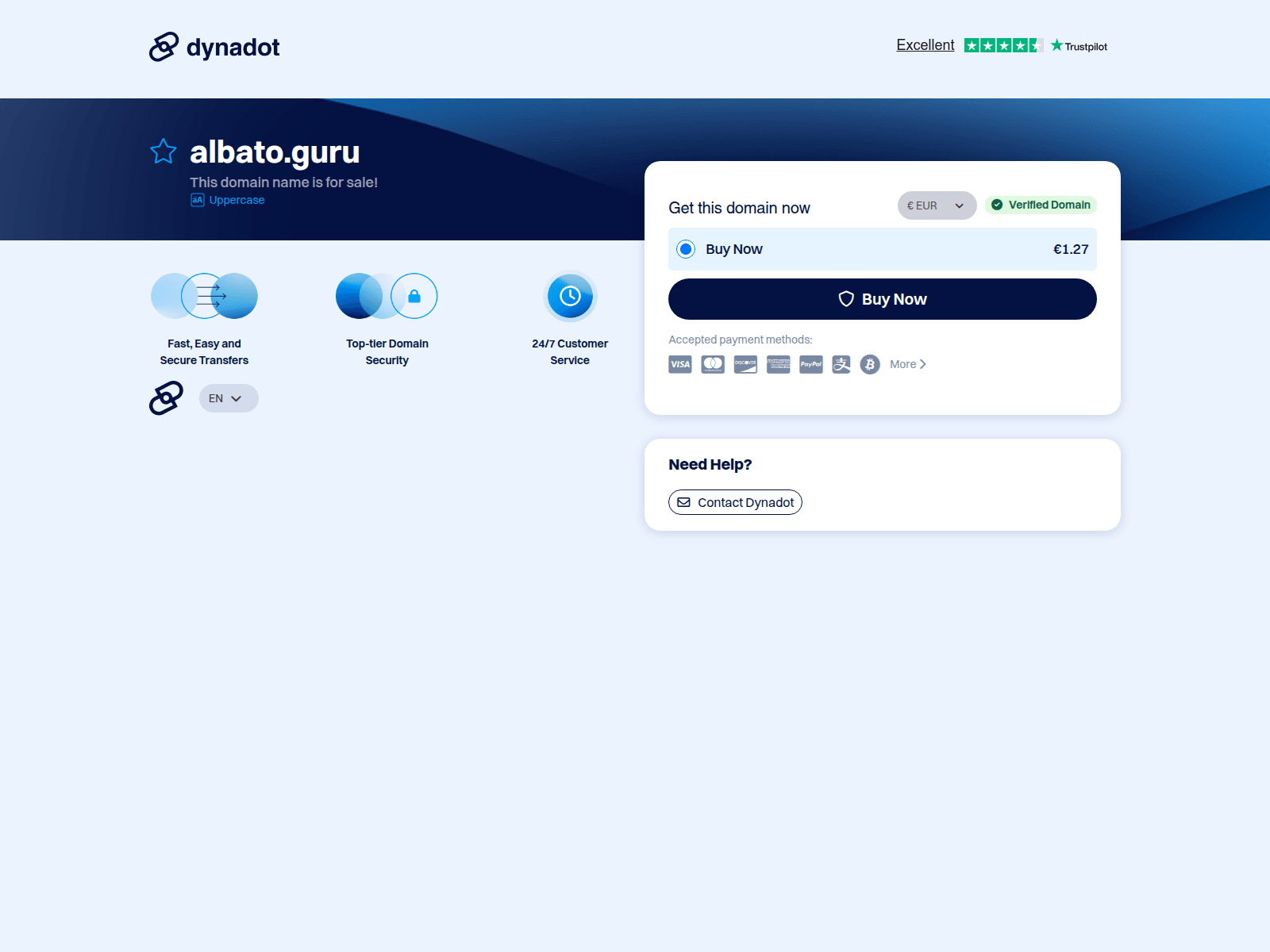 Screenshot of albato.guru