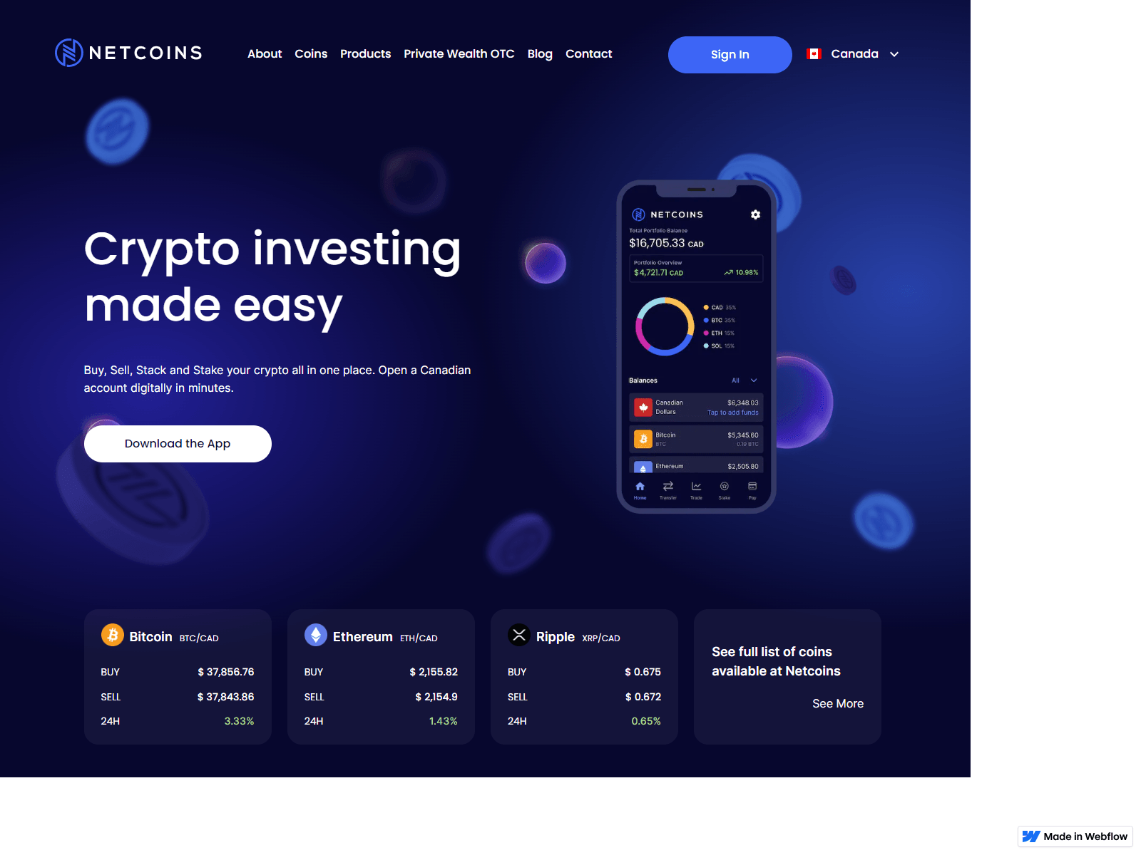 Screenshot of sso-en-nnetcoins-com-ccdn-auth.webflow.io