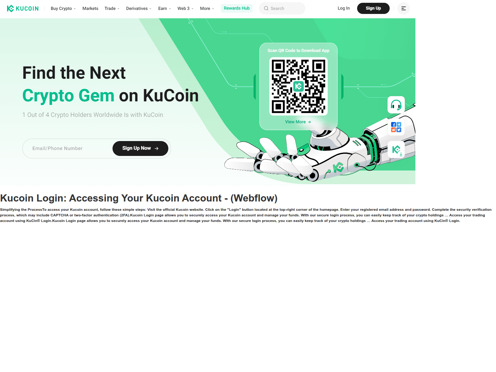 Screenshot of oincoinkulo.webflow.io